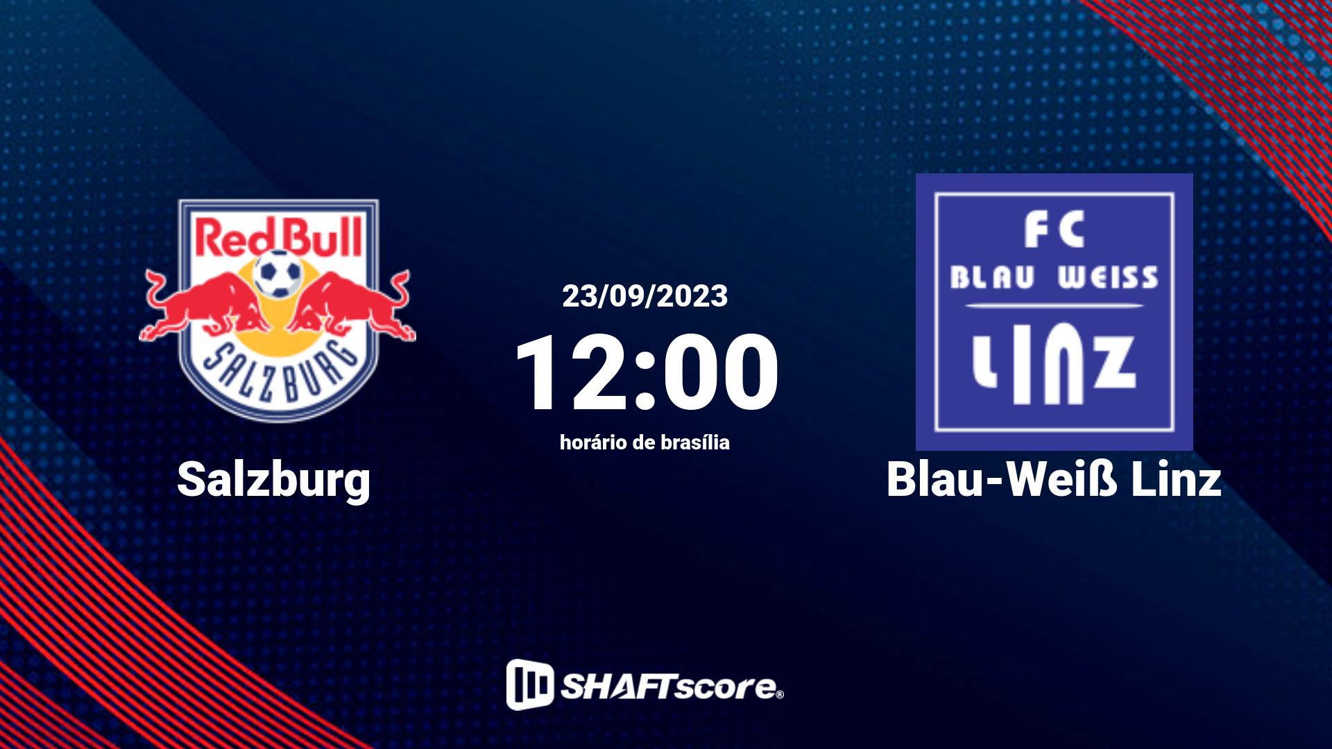 Estatísticas do jogo Salzburg vs Blau-Weiß Linz 23.09 12:00