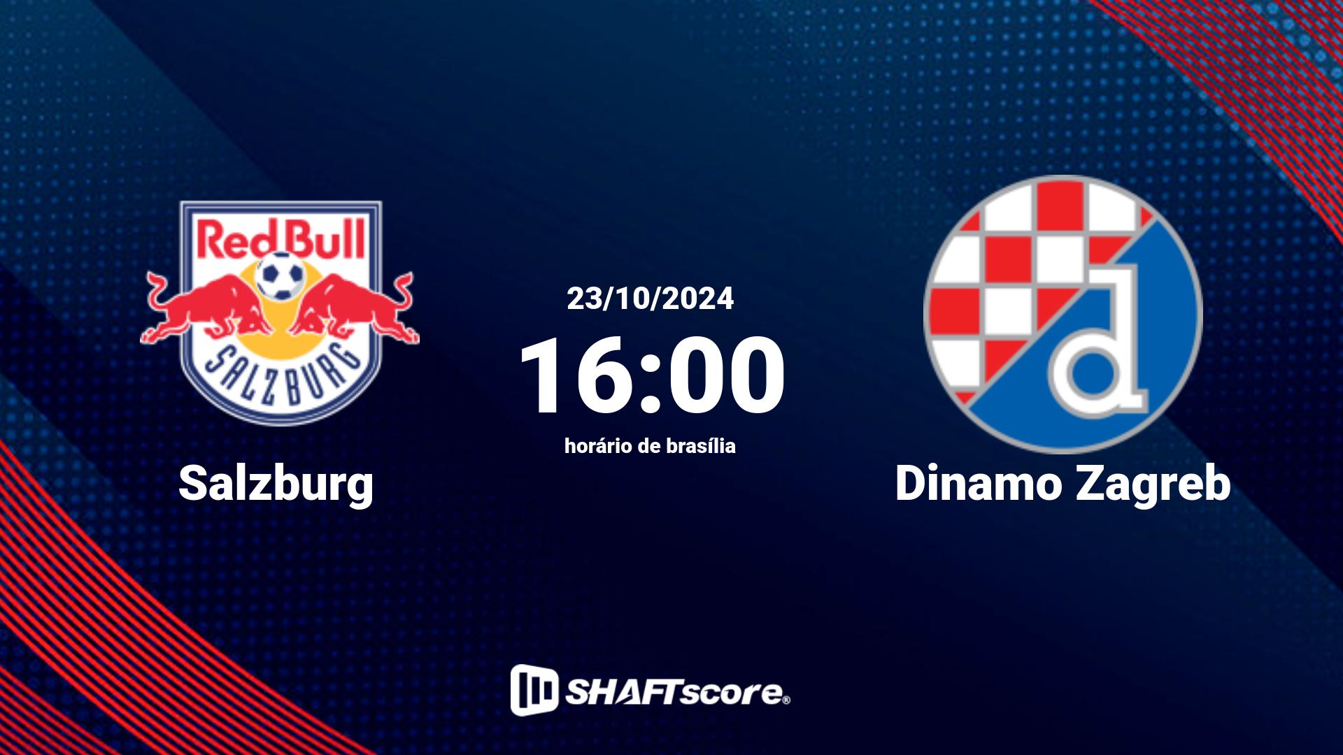 Estatísticas do jogo Salzburg vs Dinamo Zagreb 23.10 16:00