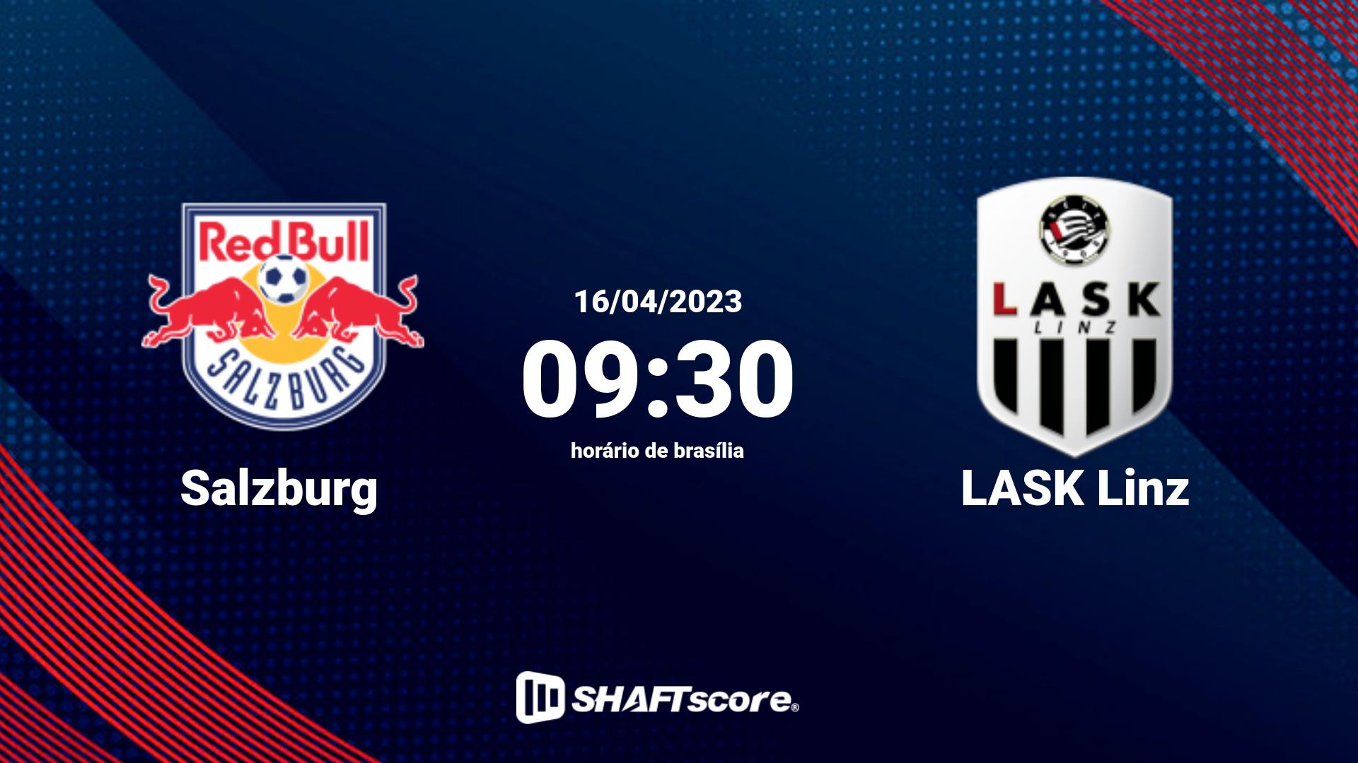 Estatísticas do jogo Salzburg vs LASK Linz 16.04 09:30