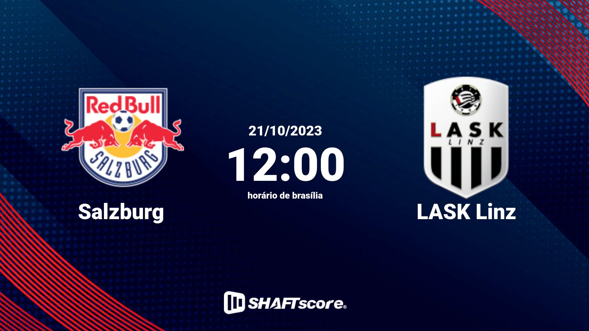 Estatísticas do jogo Salzburg vs LASK Linz 21.10 12:00