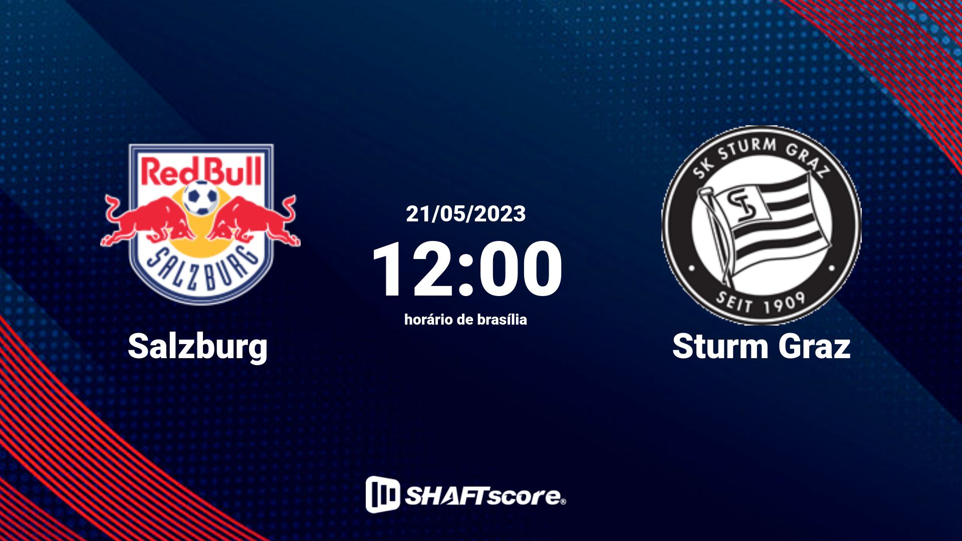 Estatísticas do jogo Salzburg vs Sturm Graz 21.05 12:00