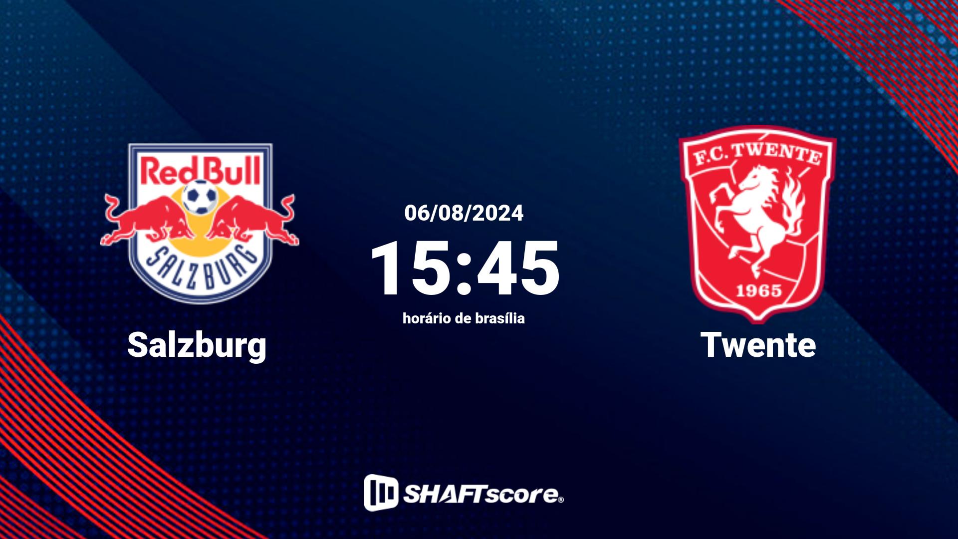 Estatísticas do jogo Salzburg vs Twente 06.08 15:45