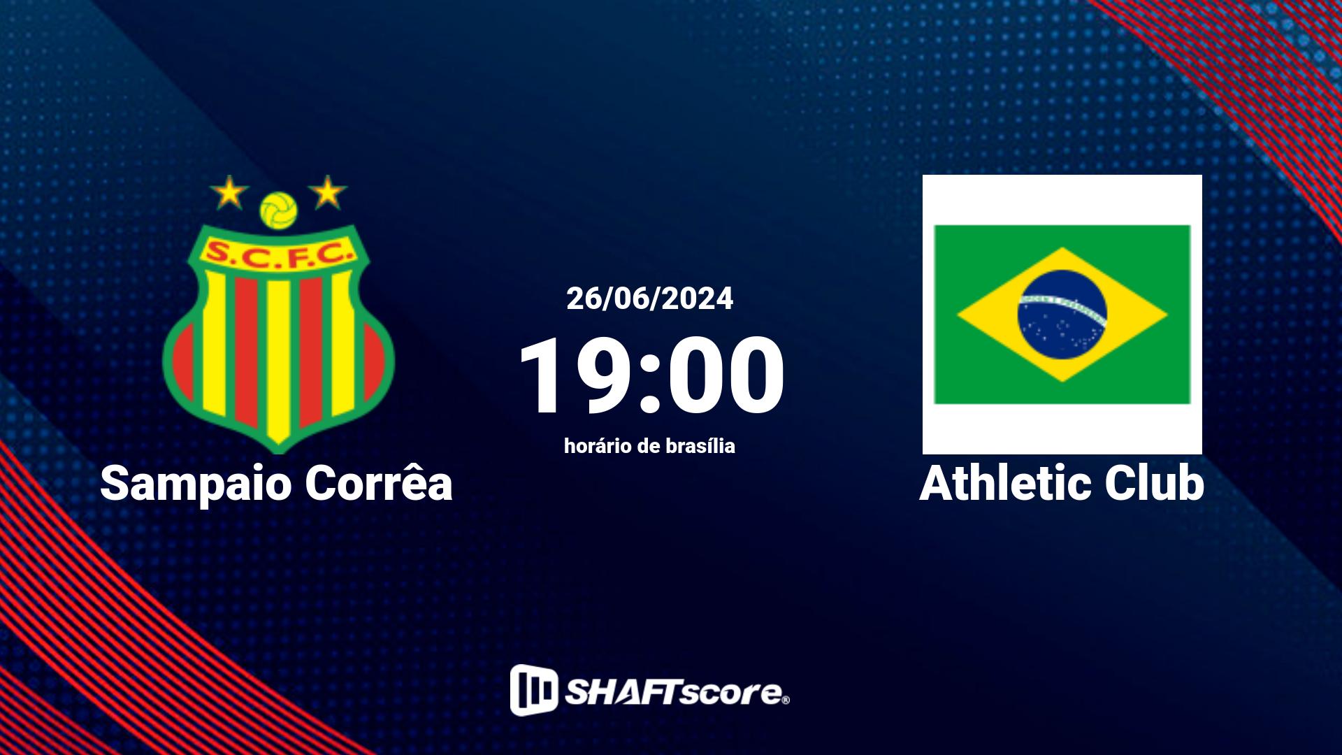 Estatísticas do jogo Sampaio Corrêa vs Athletic Club 26.06 19:00