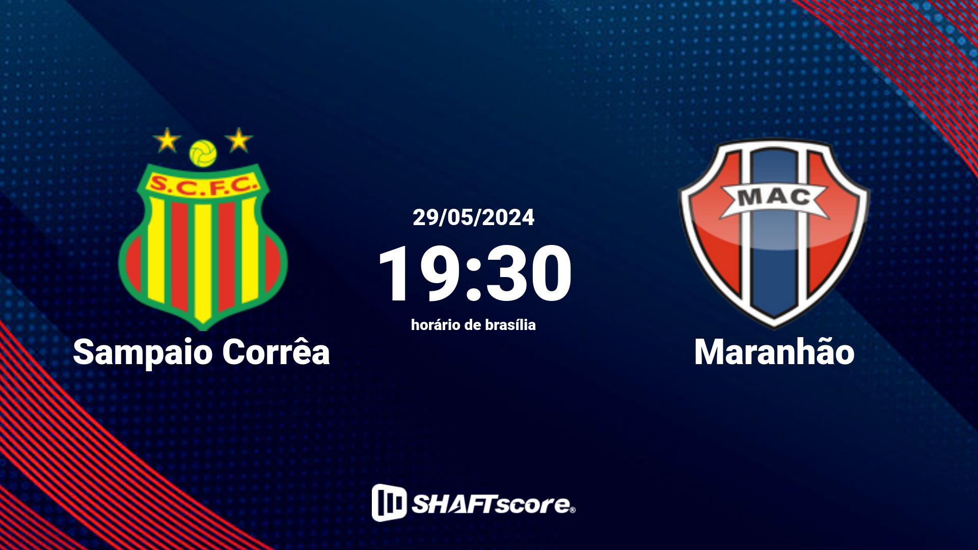 Estatísticas do jogo Sampaio Corrêa vs Maranhão 29.05 19:30