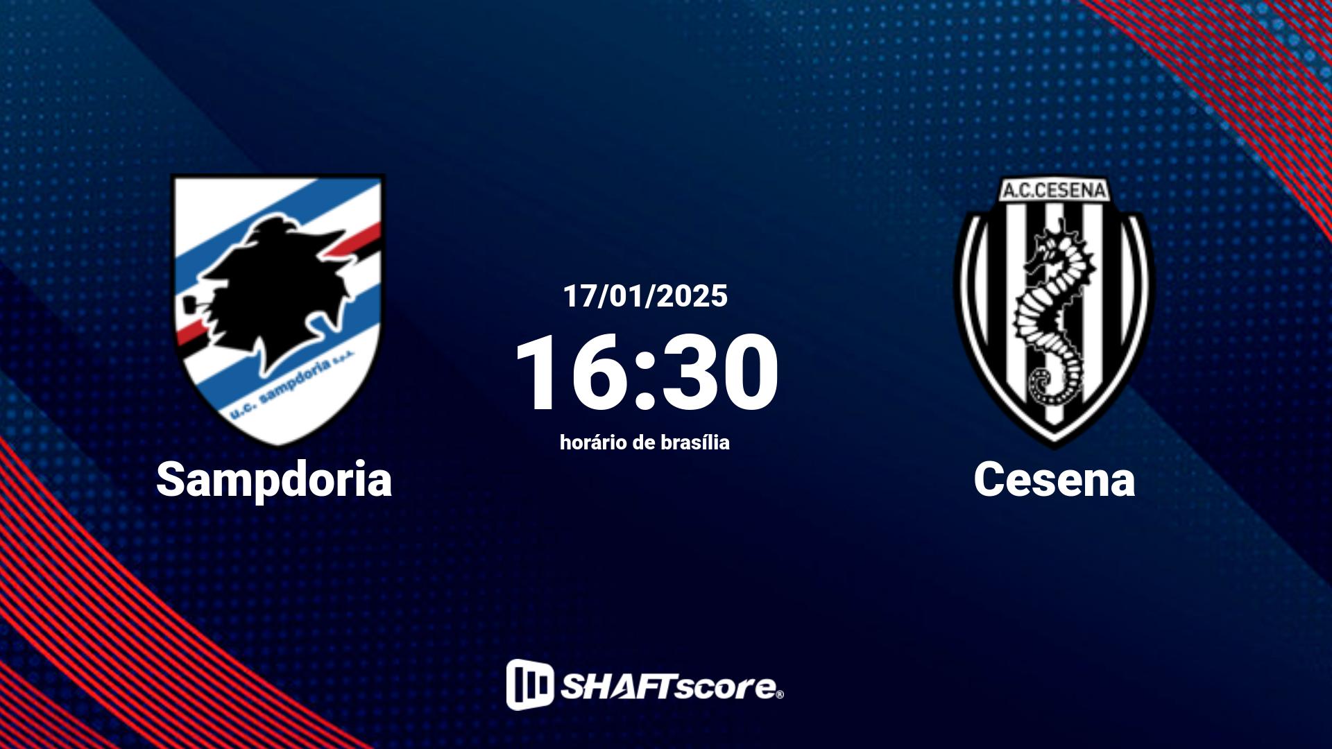 Estatísticas do jogo Sampdoria vs Cesena 17.01 16:30