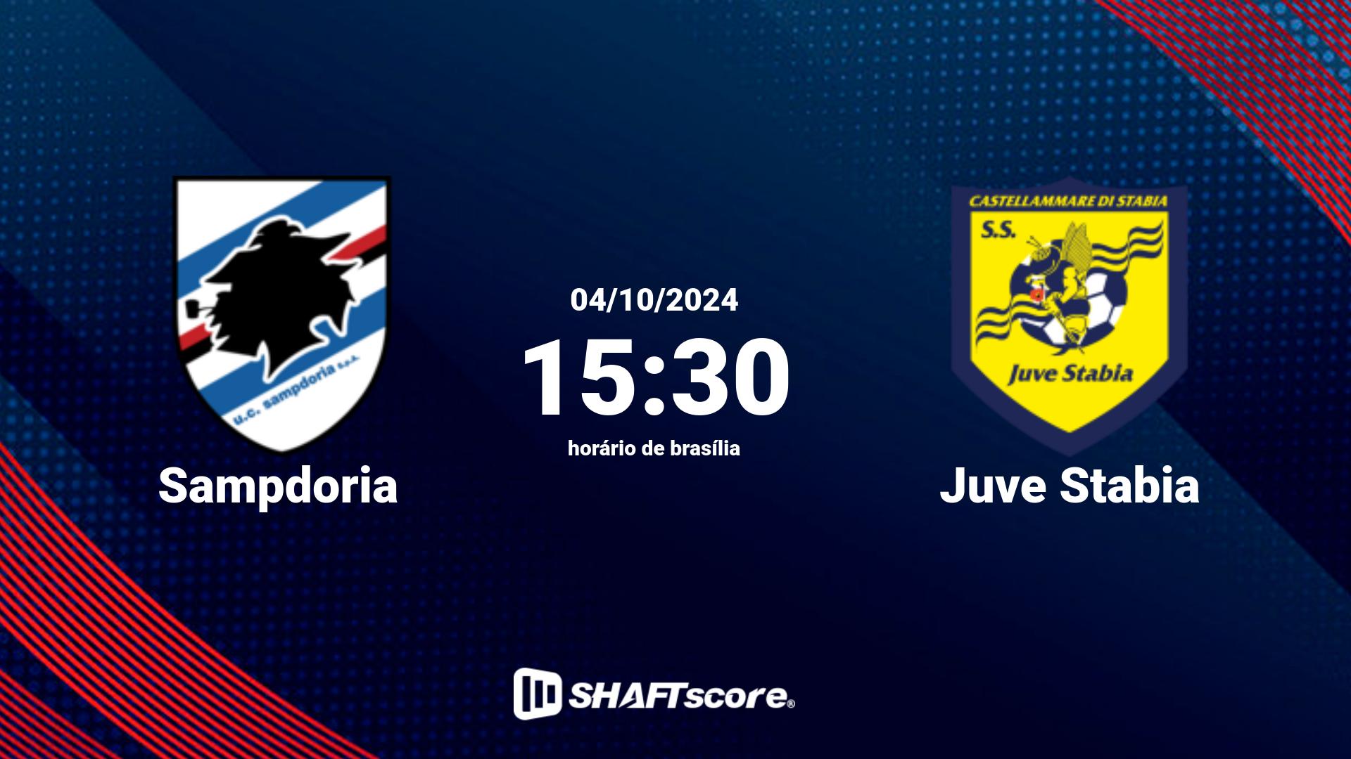 Estatísticas do jogo Sampdoria vs Juve Stabia 04.10 15:30