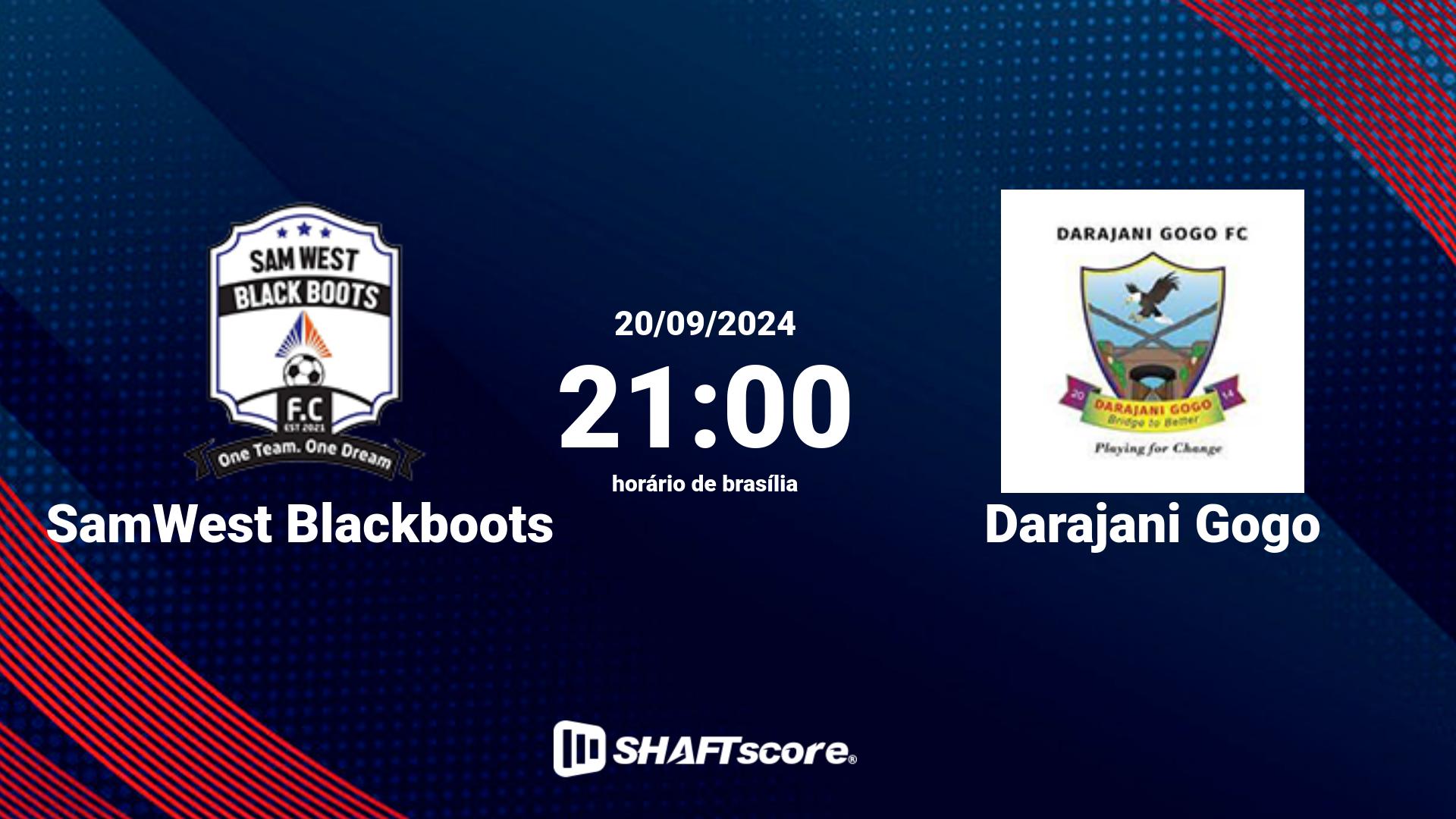 Estatísticas do jogo SamWest Blackboots vs Darajani Gogo 04.10 21:00