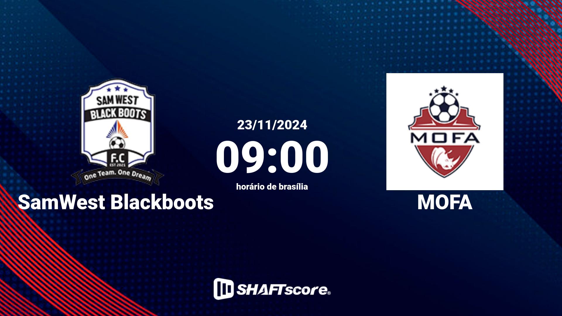 Estatísticas do jogo SamWest Blackboots vs MOFA 23.11 09:00