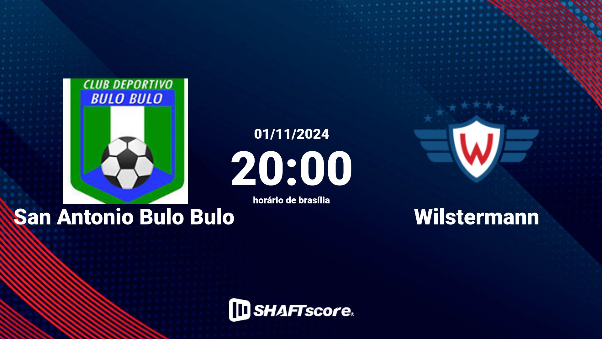 Estatísticas do jogo San Antonio Bulo Bulo vs Wilstermann 01.11 20:00