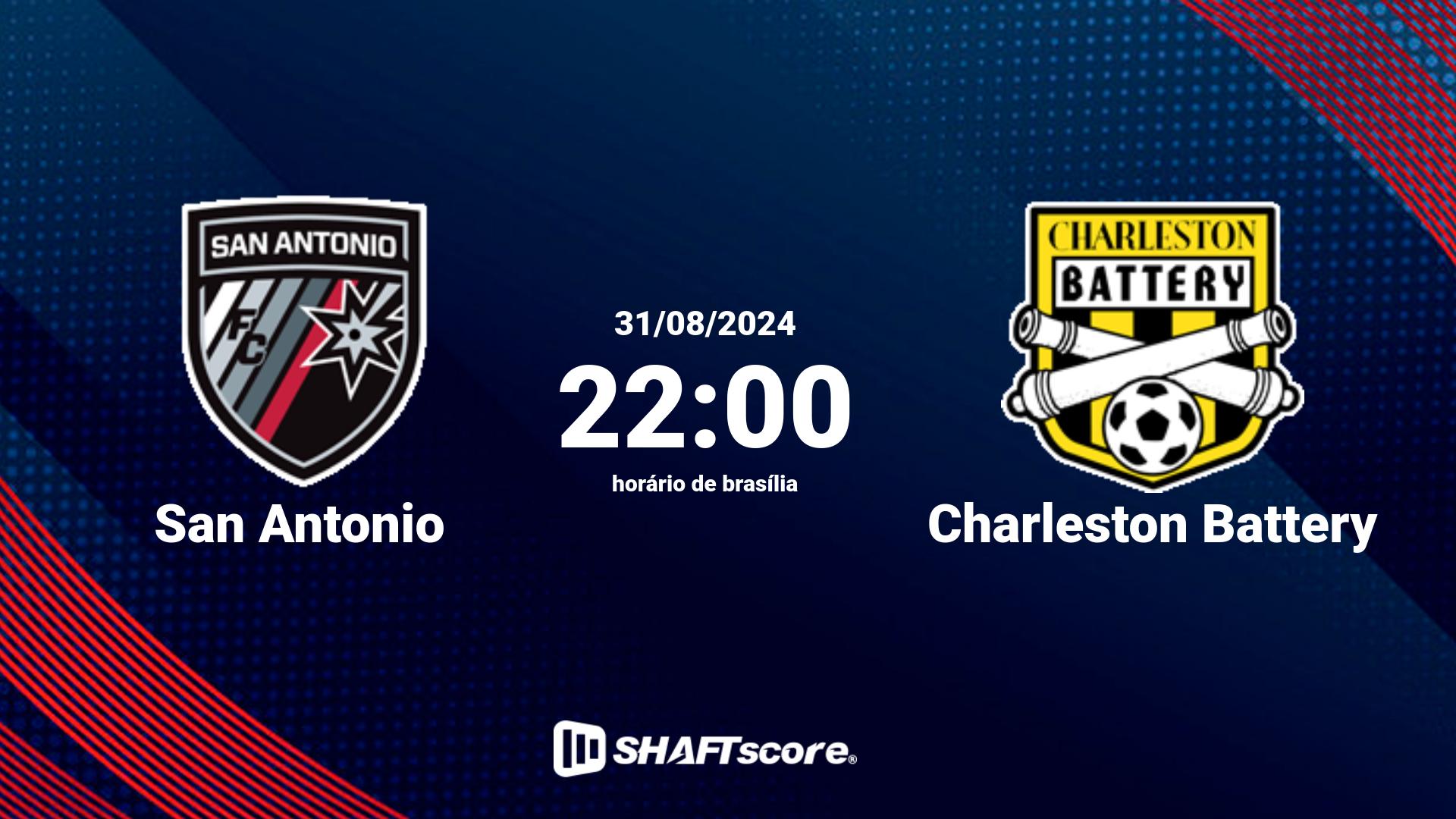 Estatísticas do jogo San Antonio vs Charleston Battery 31.08 22:00