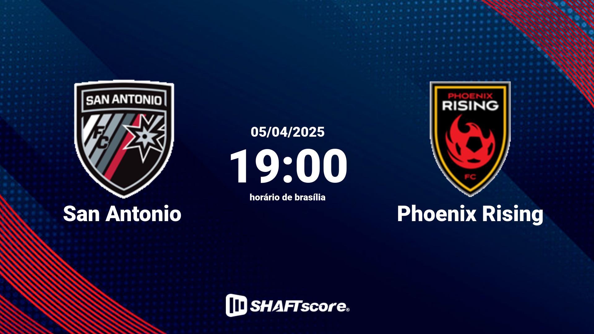 Estatísticas do jogo San Antonio vs Phoenix Rising 05.04 19:00