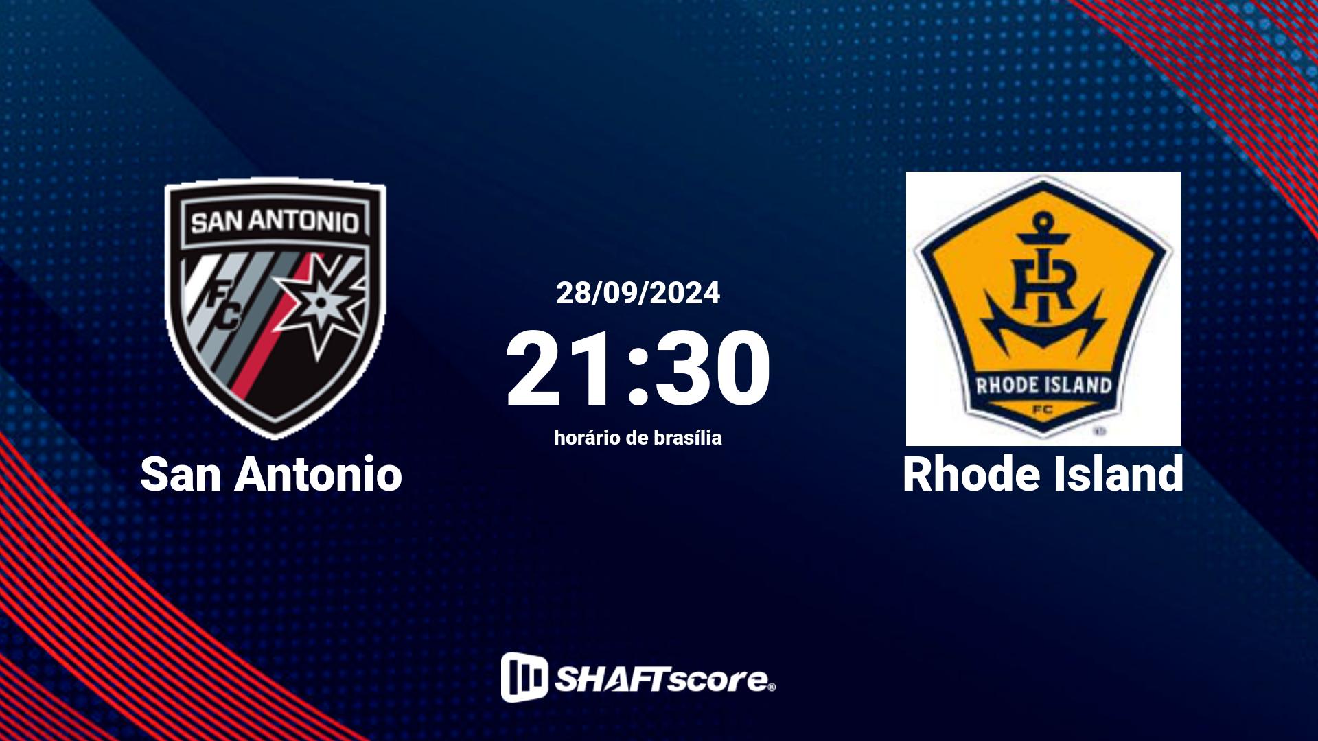 Estatísticas do jogo San Antonio vs Rhode Island 28.09 21:30