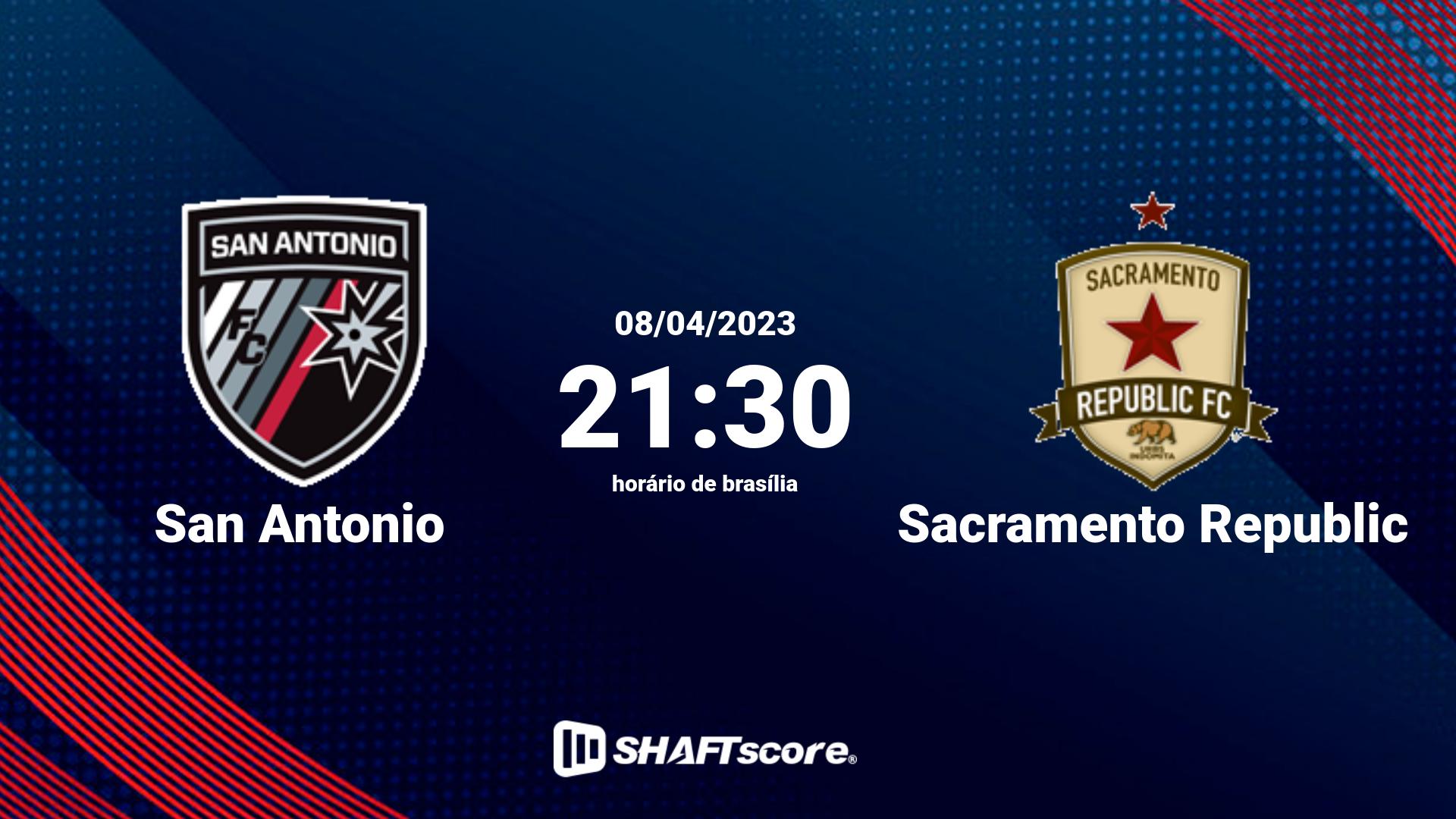 Estatísticas do jogo San Antonio vs Sacramento Republic 08.04 21:30