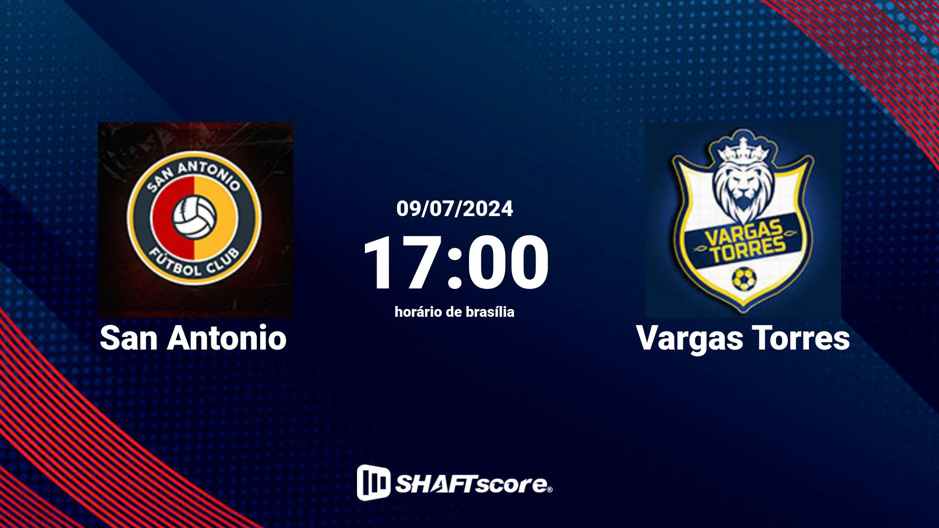 Estatísticas do jogo San Antonio vs Vargas Torres 09.07 17:00