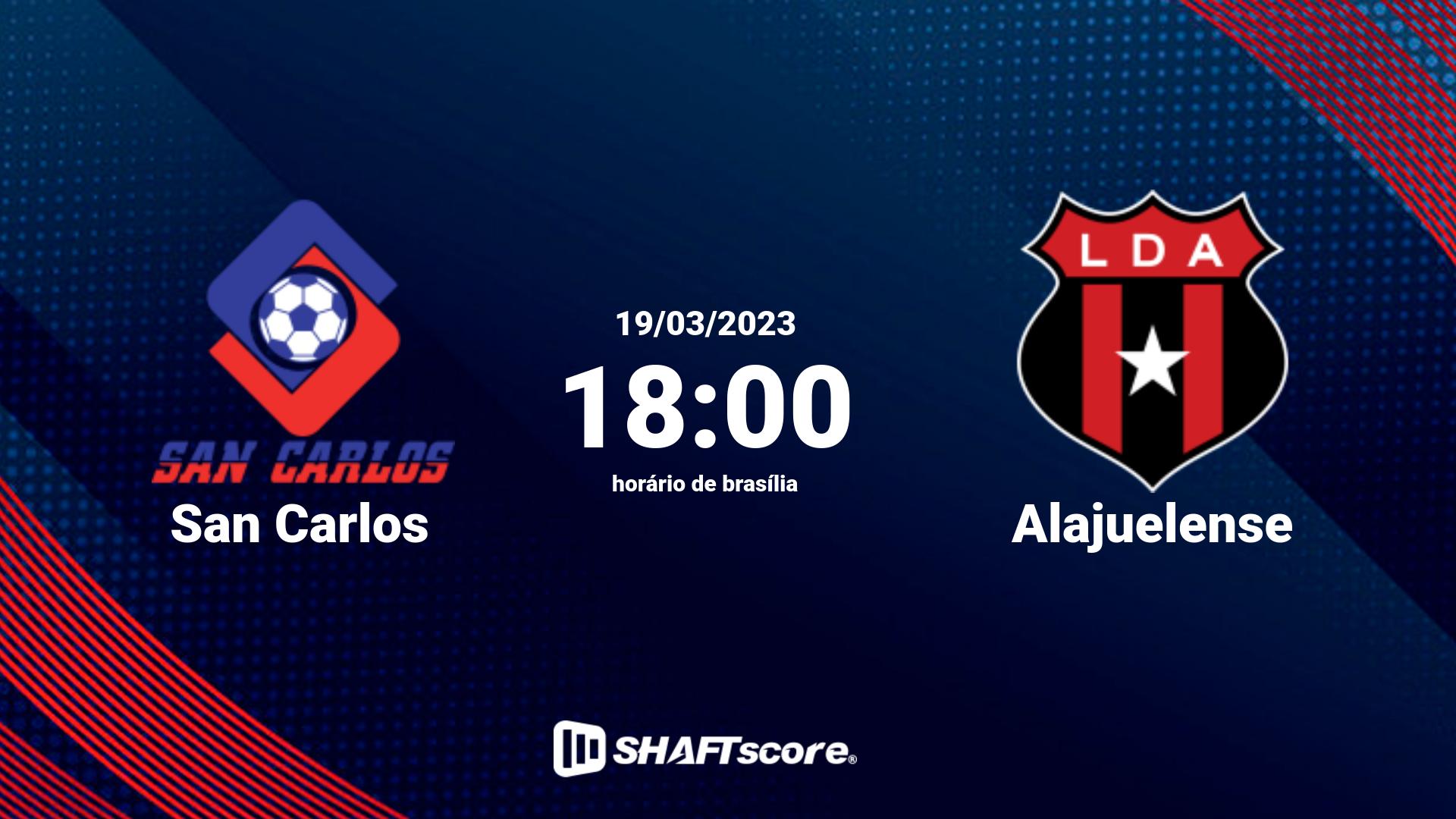 Estatísticas do jogo San Carlos vs Alajuelense 19.03 18:00