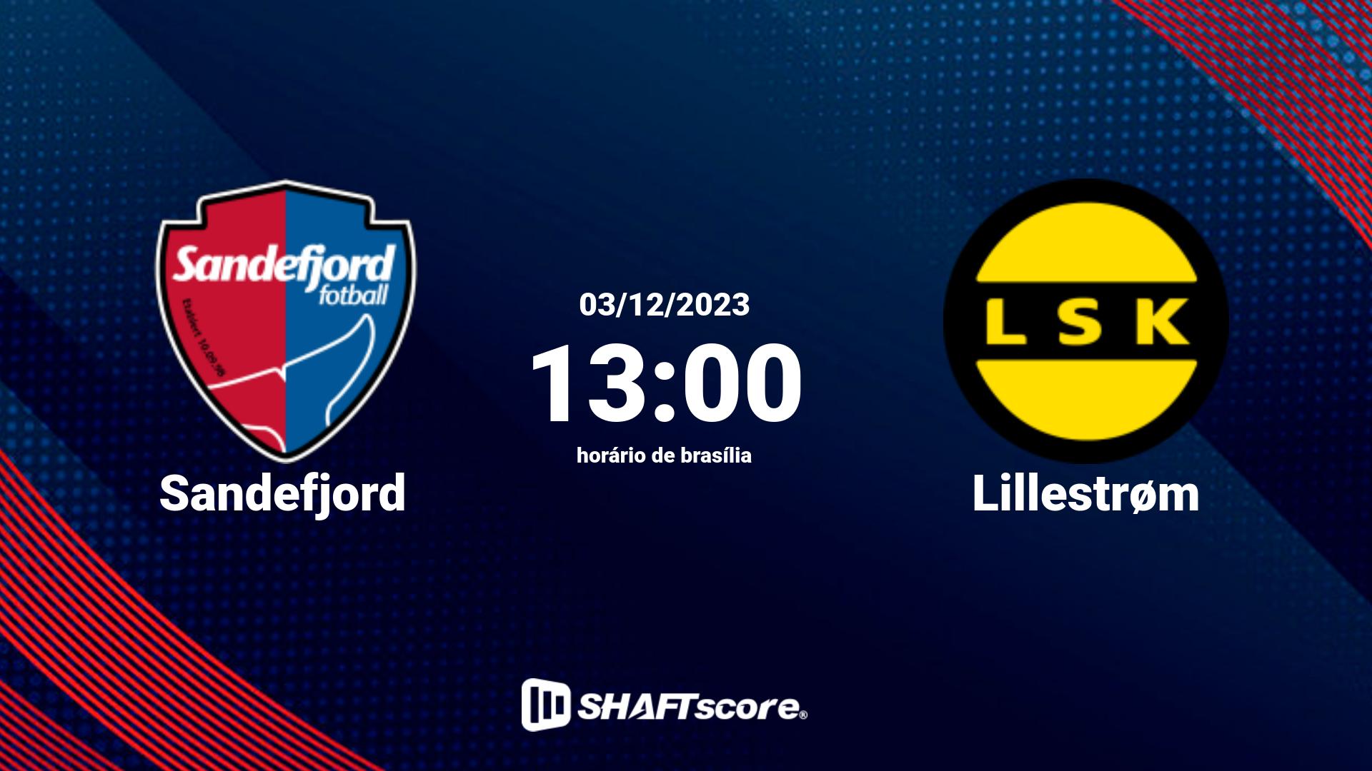 Estatísticas do jogo Sandefjord vs Lillestrøm 03.12 13:00