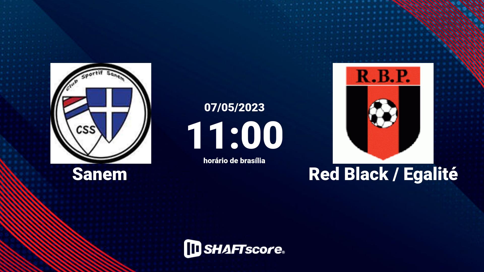 Estatísticas do jogo Sanem vs Red Black / Egalité 07.05 11:00