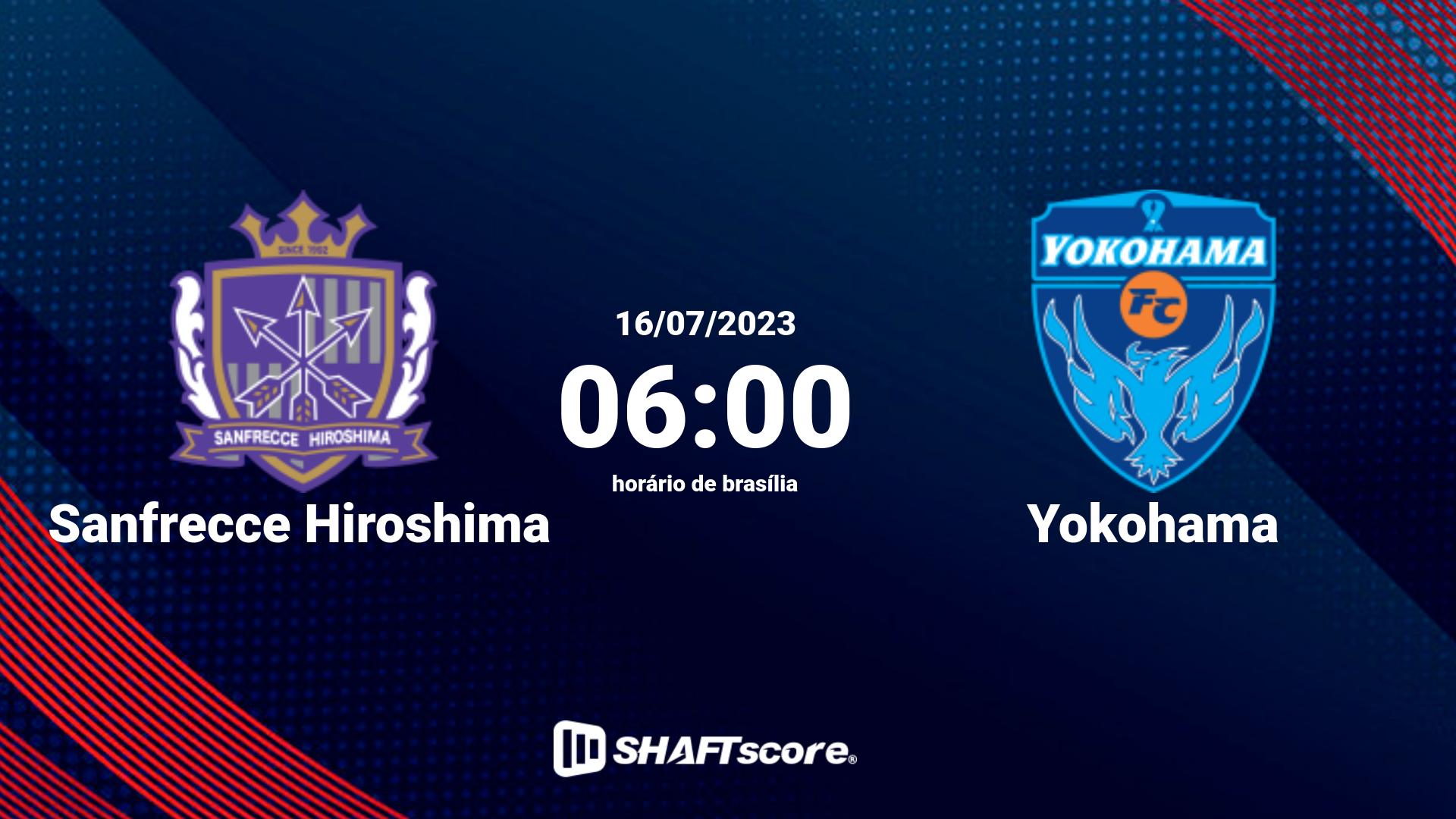 Estatísticas do jogo Sanfrecce Hiroshima vs Yokohama 16.07 06:00