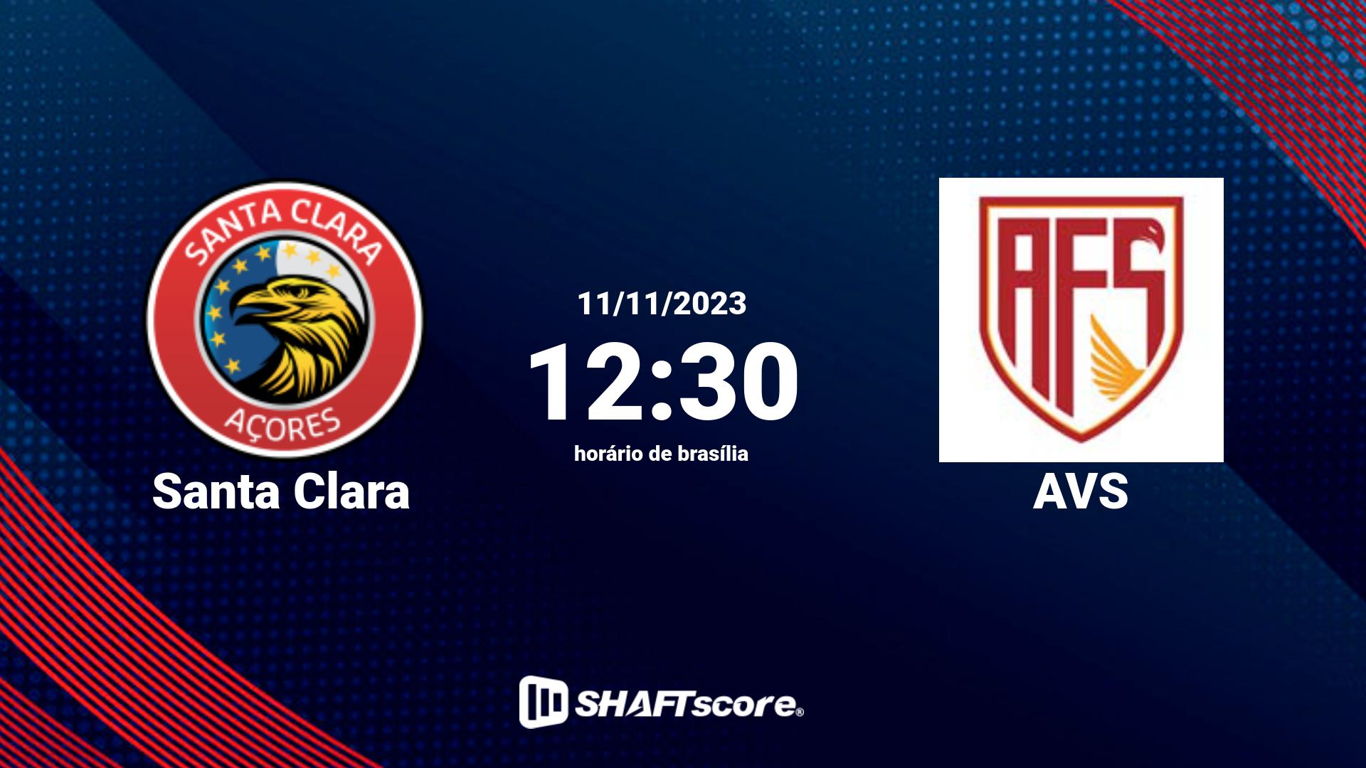 Estatísticas do jogo Santa Clara vs AVS 11.11 12:30