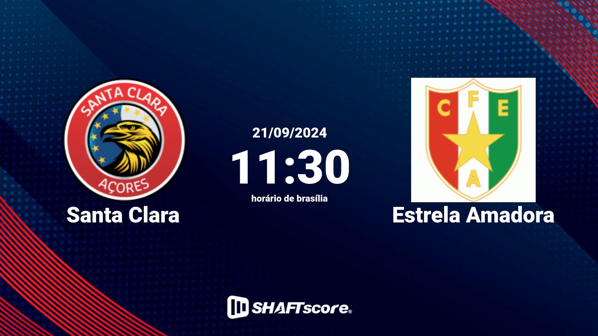 Estatísticas do jogo Santa Clara vs Estrela Amadora 21.09 11:30