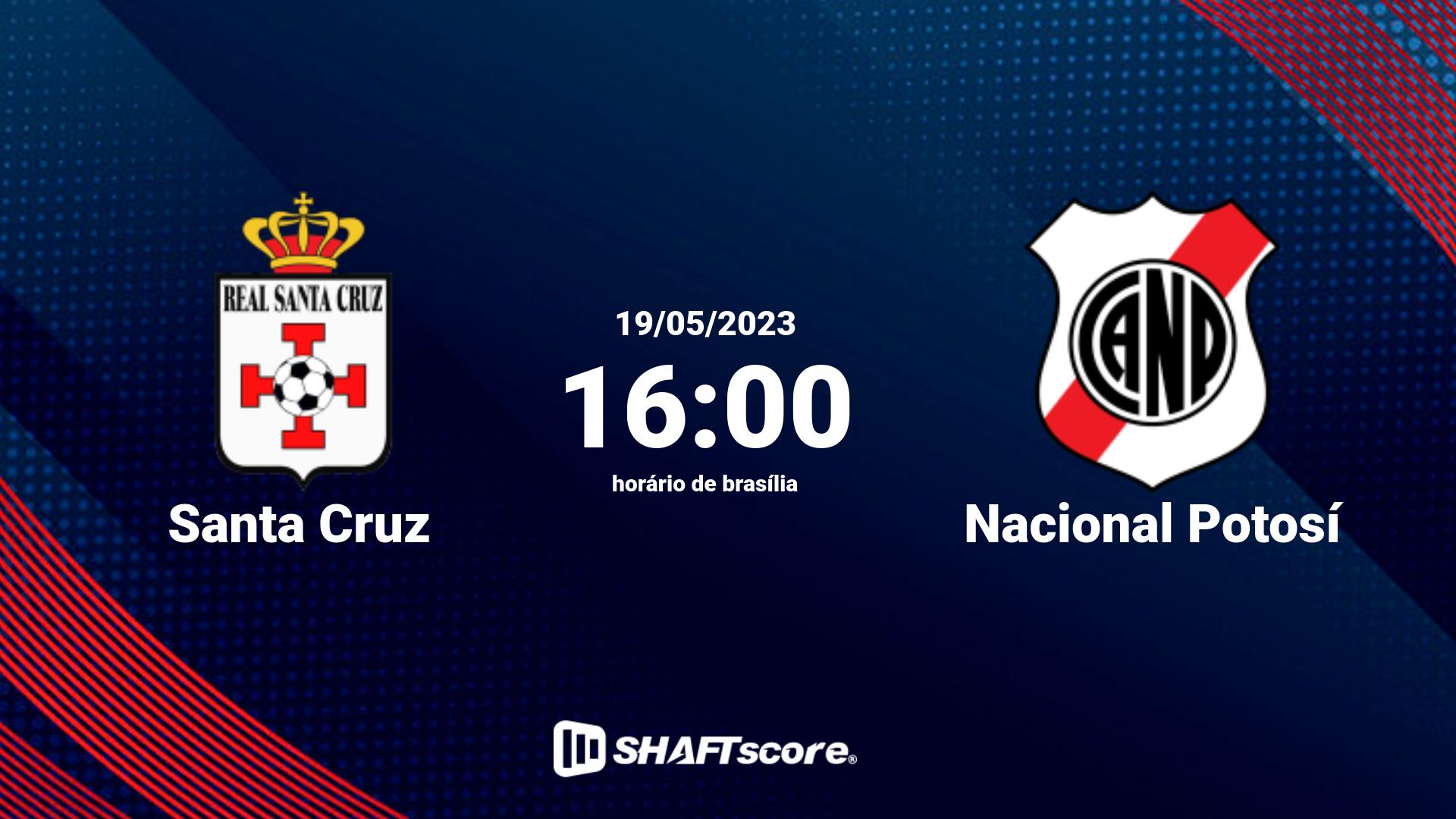 Estatísticas do jogo Santa Cruz vs Nacional Potosí 19.05 16:00