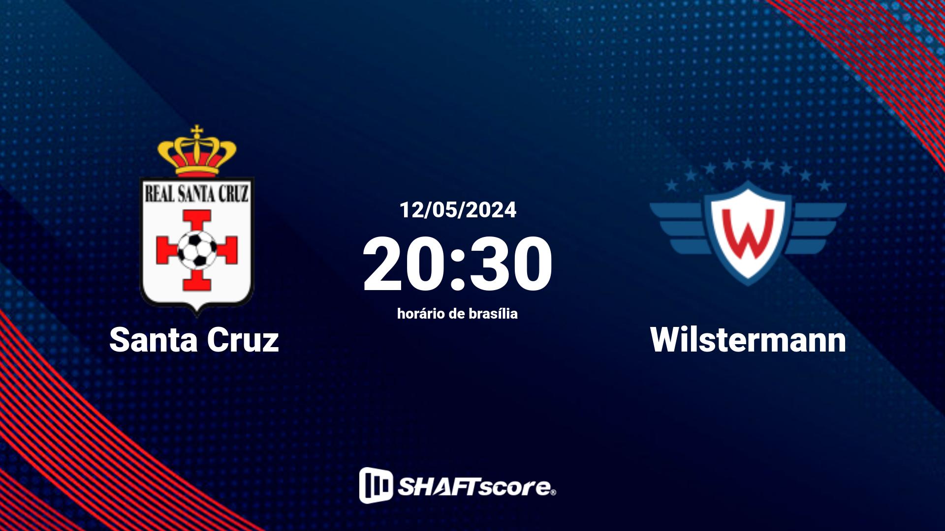 Estatísticas do jogo Santa Cruz vs Wilstermann 12.05 20:30