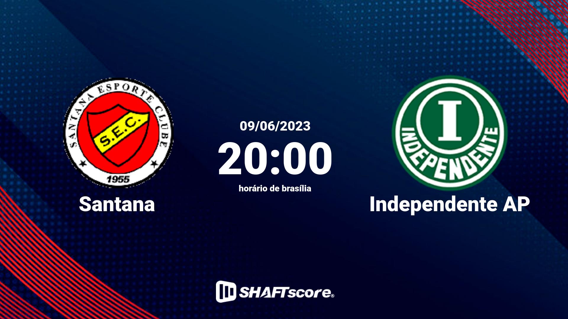 Estatísticas do jogo Santana vs Independente AP 09.06 20:00