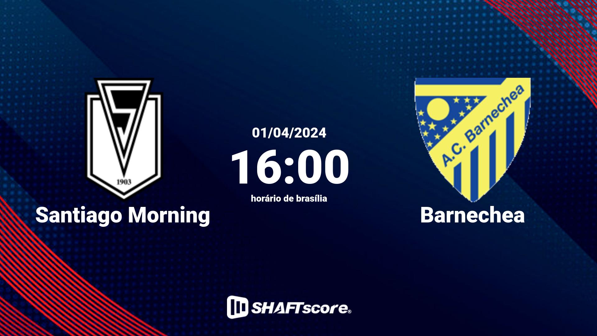 Estatísticas do jogo Santiago Morning vs Barnechea 01.04 16:00