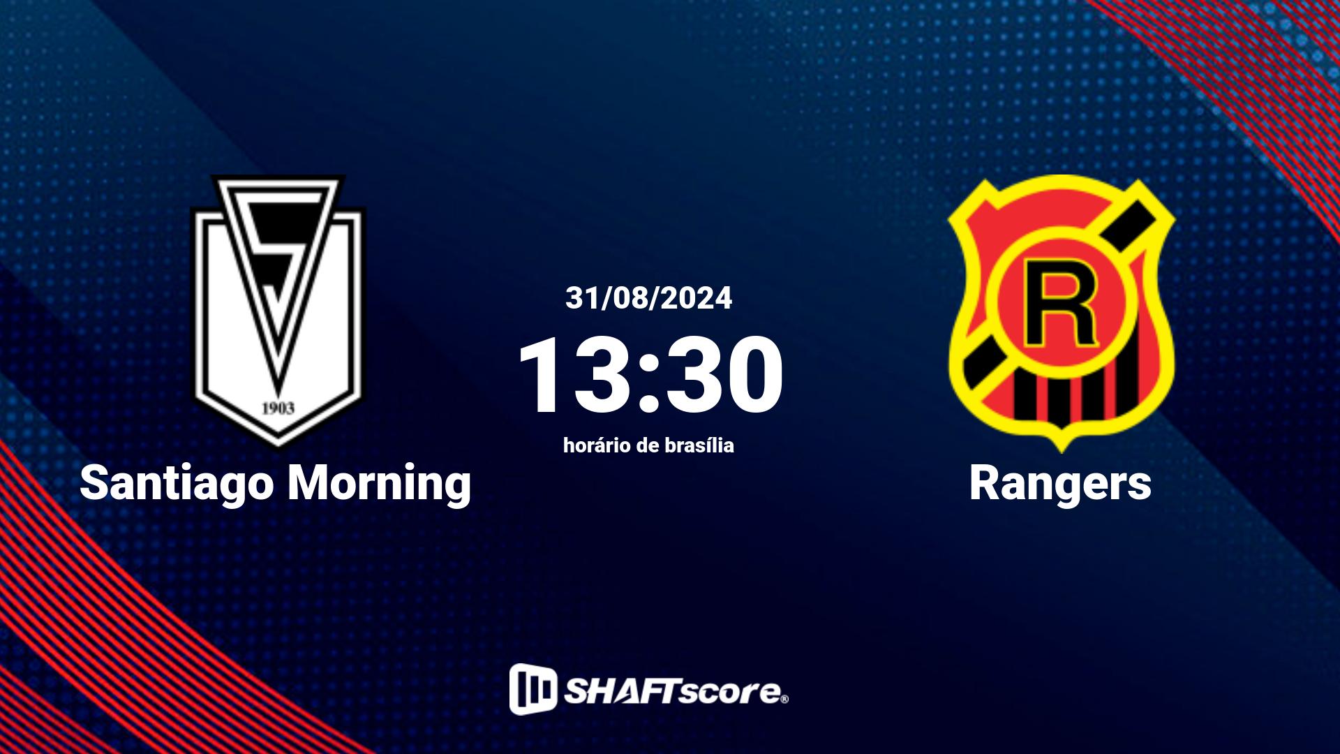 Estatísticas do jogo Santiago Morning vs Rangers 31.08 13:30