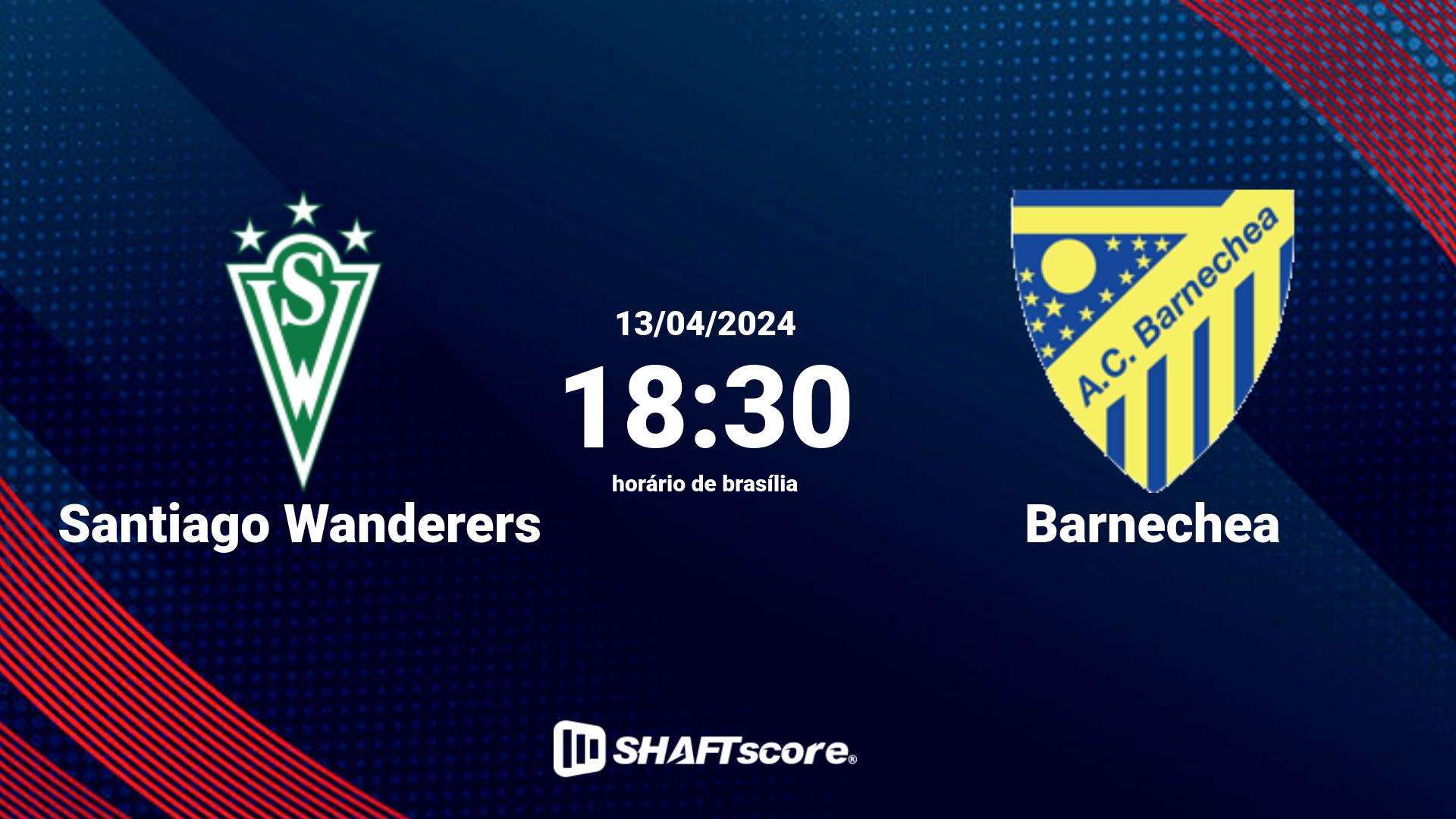 Estatísticas do jogo Santiago Wanderers vs Barnechea 13.04 18:30