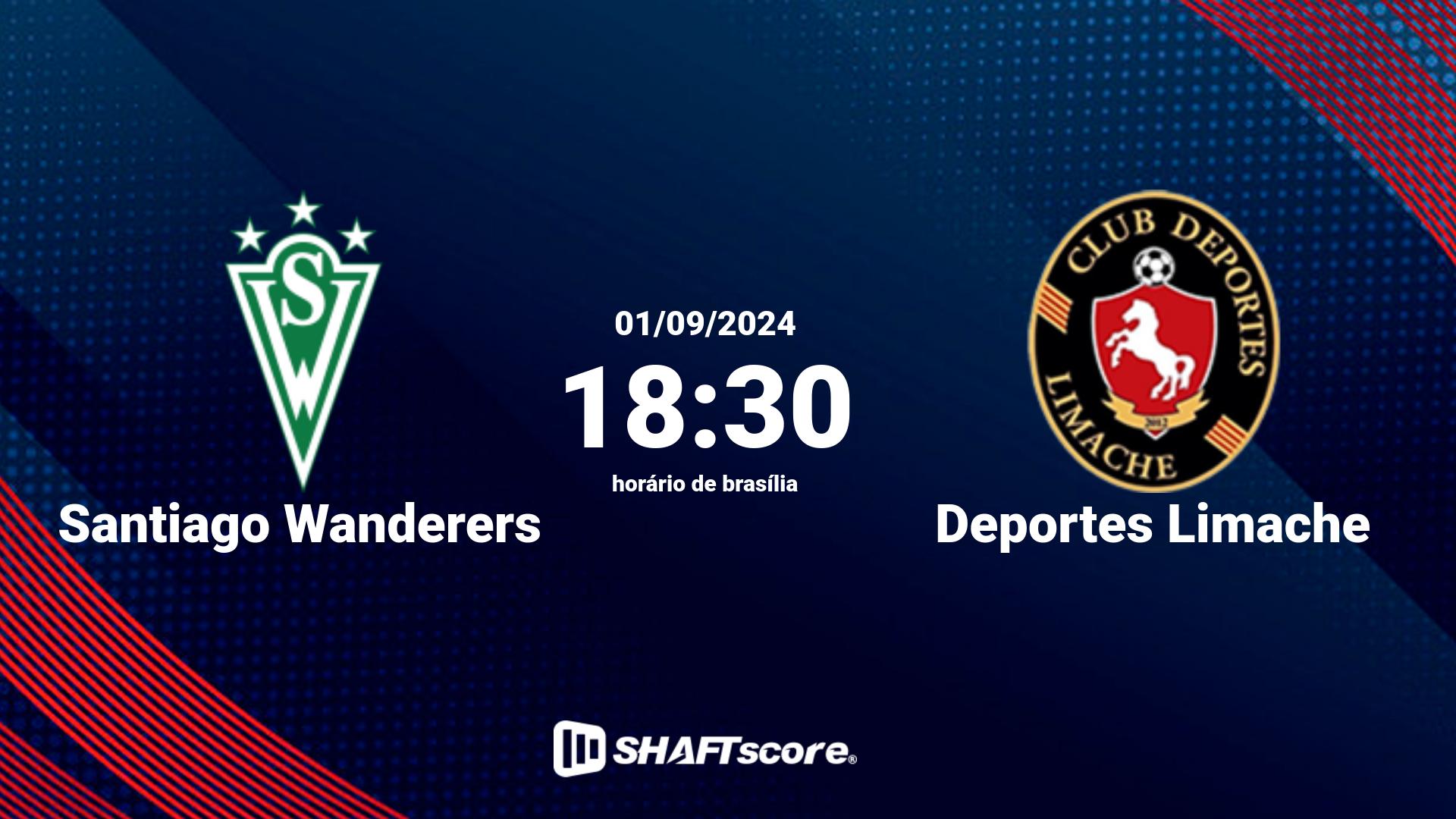 Estatísticas do jogo Santiago Wanderers vs Deportes Limache 01.09 18:30