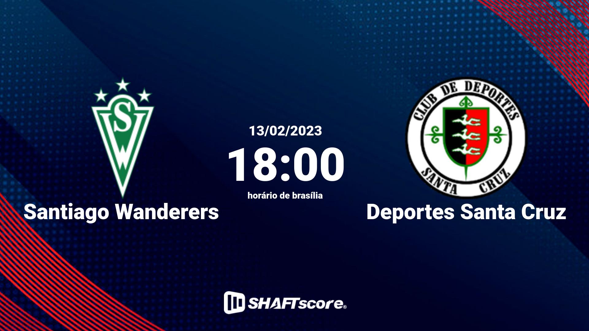 Estatísticas do jogo Santiago Wanderers vs Deportes Santa Cruz 13.02 18:00