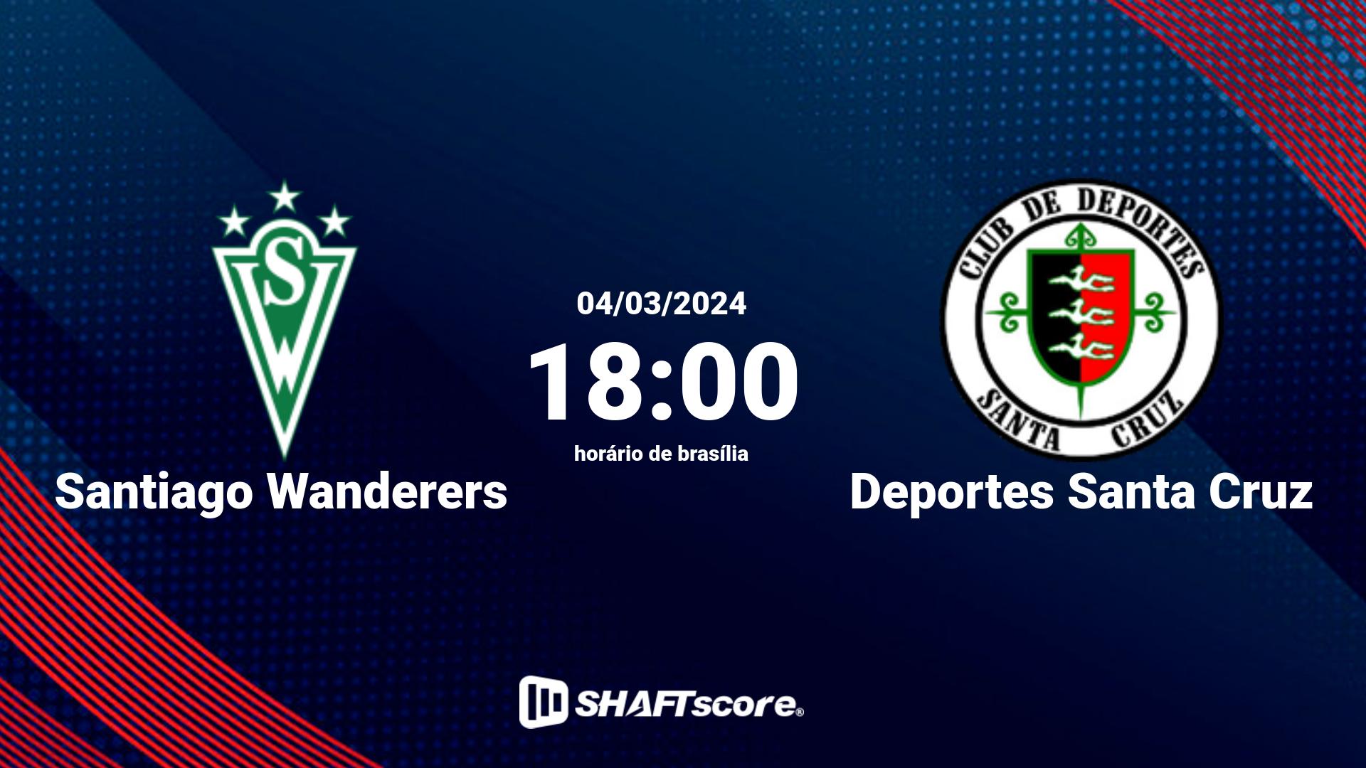 Estatísticas do jogo Santiago Wanderers vs Deportes Santa Cruz 04.03 18:00