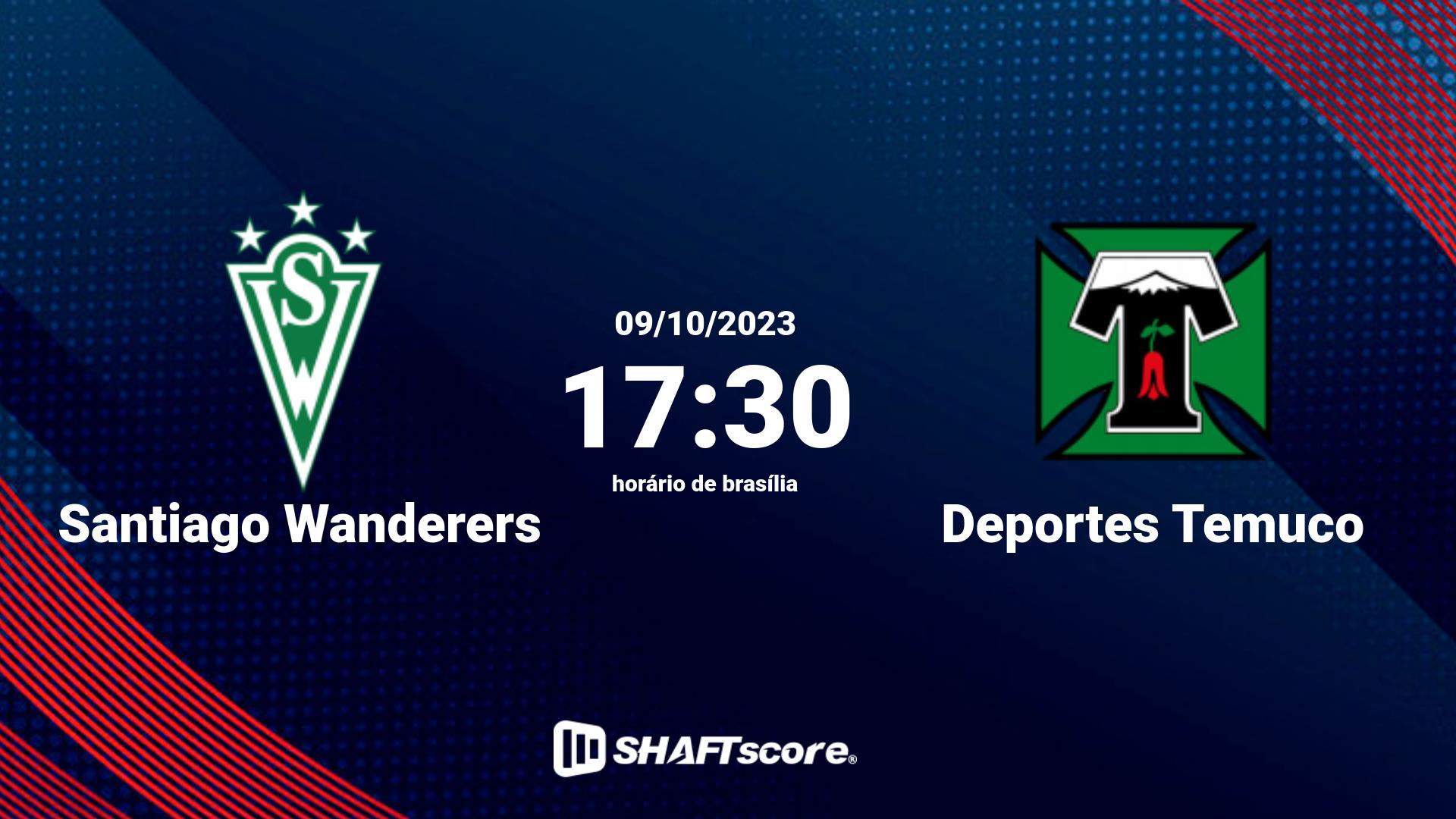 Estatísticas do jogo Santiago Wanderers vs Deportes Temuco 09.10 17:30