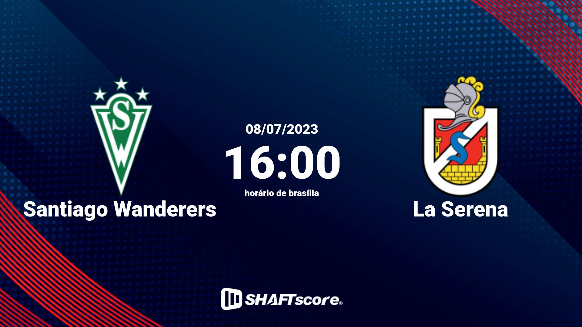 Estatísticas do jogo Santiago Wanderers vs La Serena 08.07 16:00