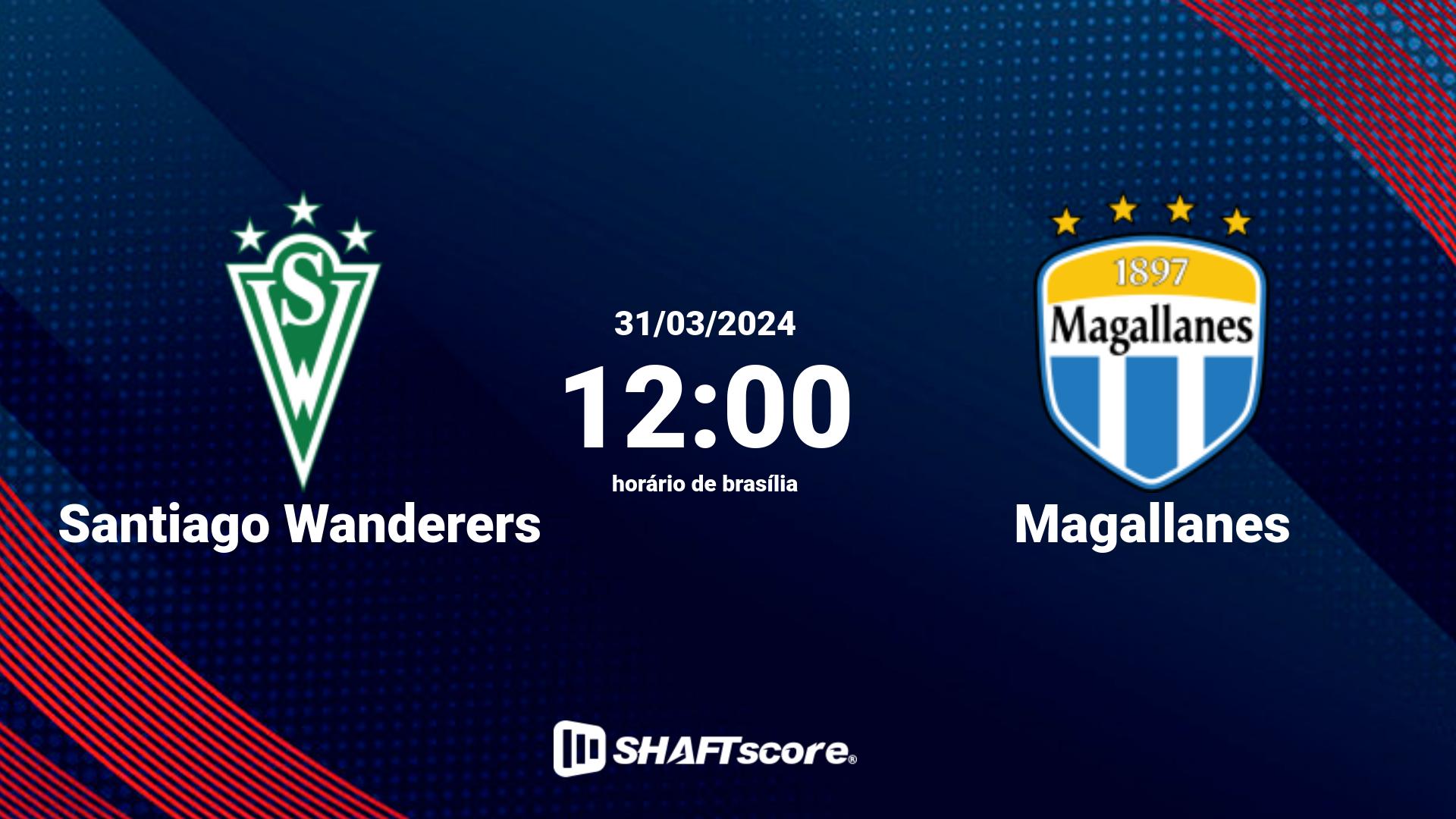 Estatísticas do jogo Santiago Wanderers vs Magallanes 31.03 12:00