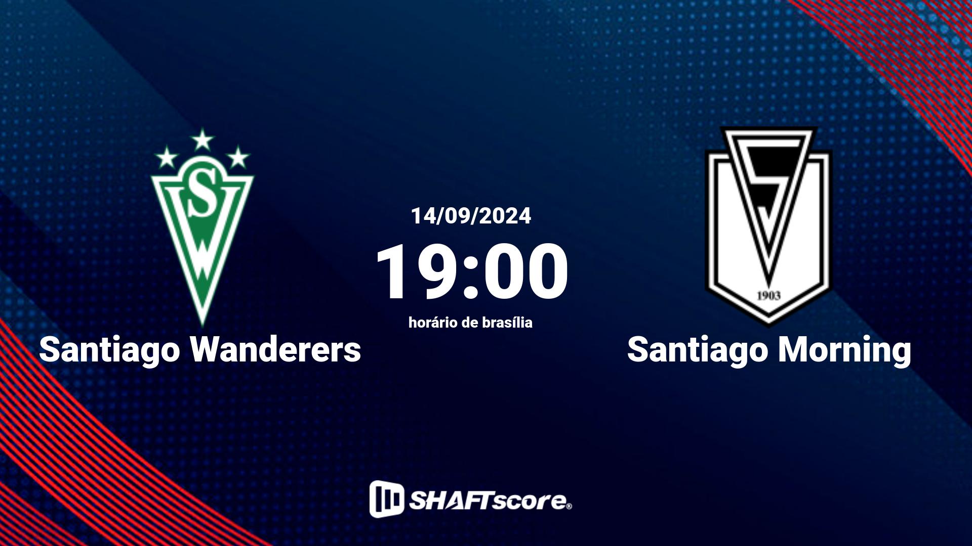 Estatísticas do jogo Santiago Wanderers vs Santiago Morning 14.09 19:00