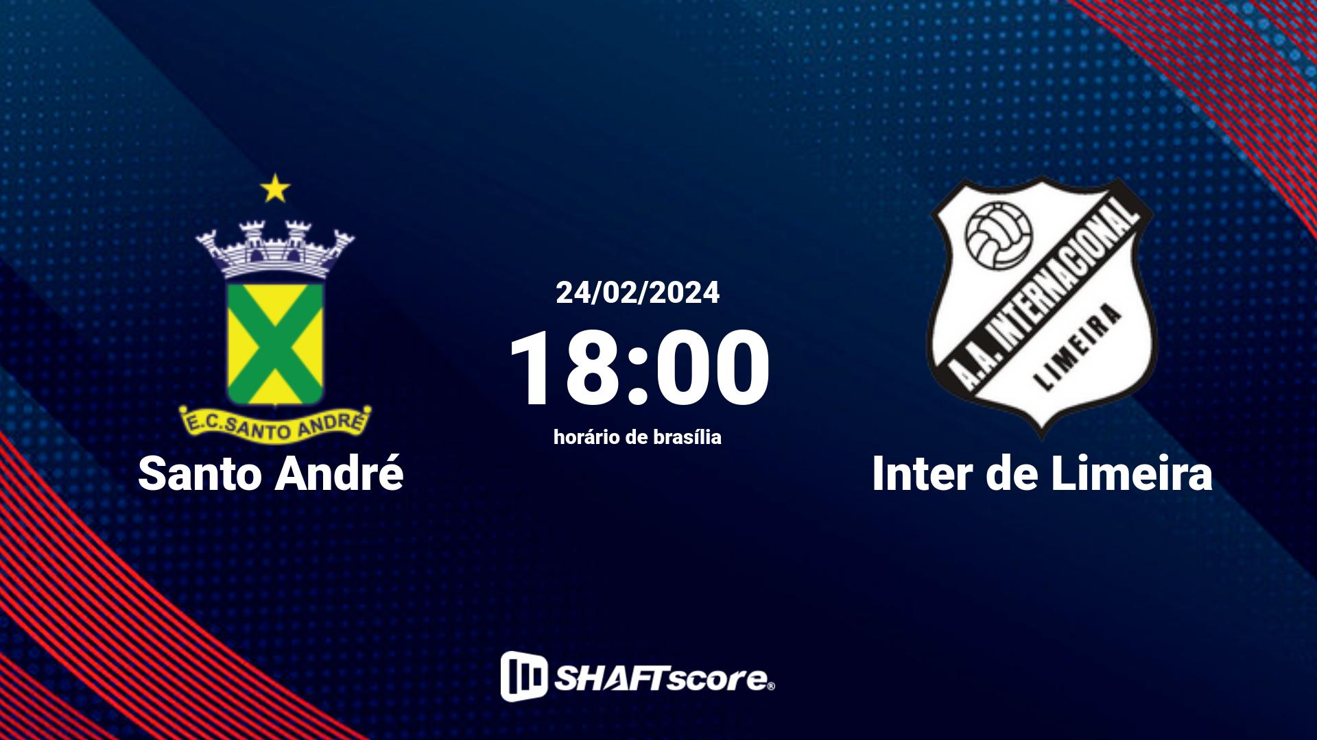 Estatísticas do jogo Santo André vs Inter de Limeira 24.02 18:00