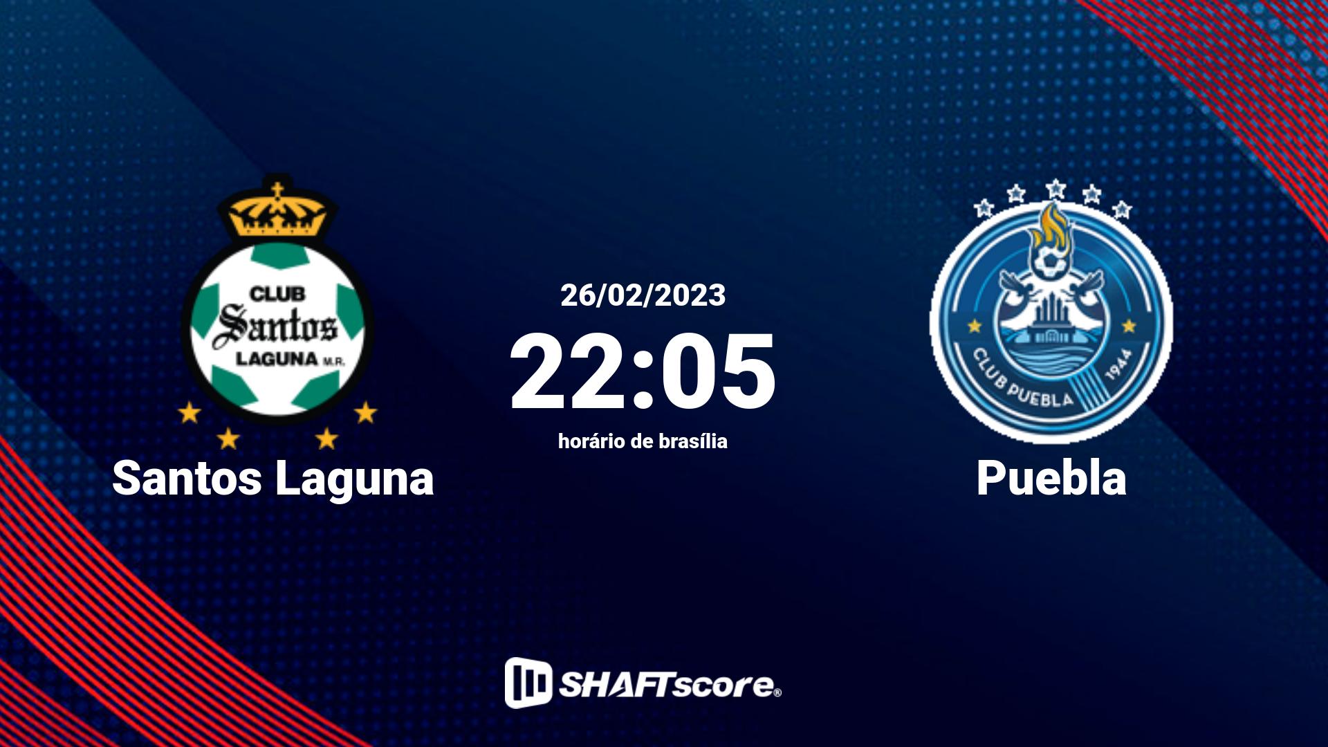 Estatísticas do jogo Santos Laguna vs Puebla 26.02 22:05