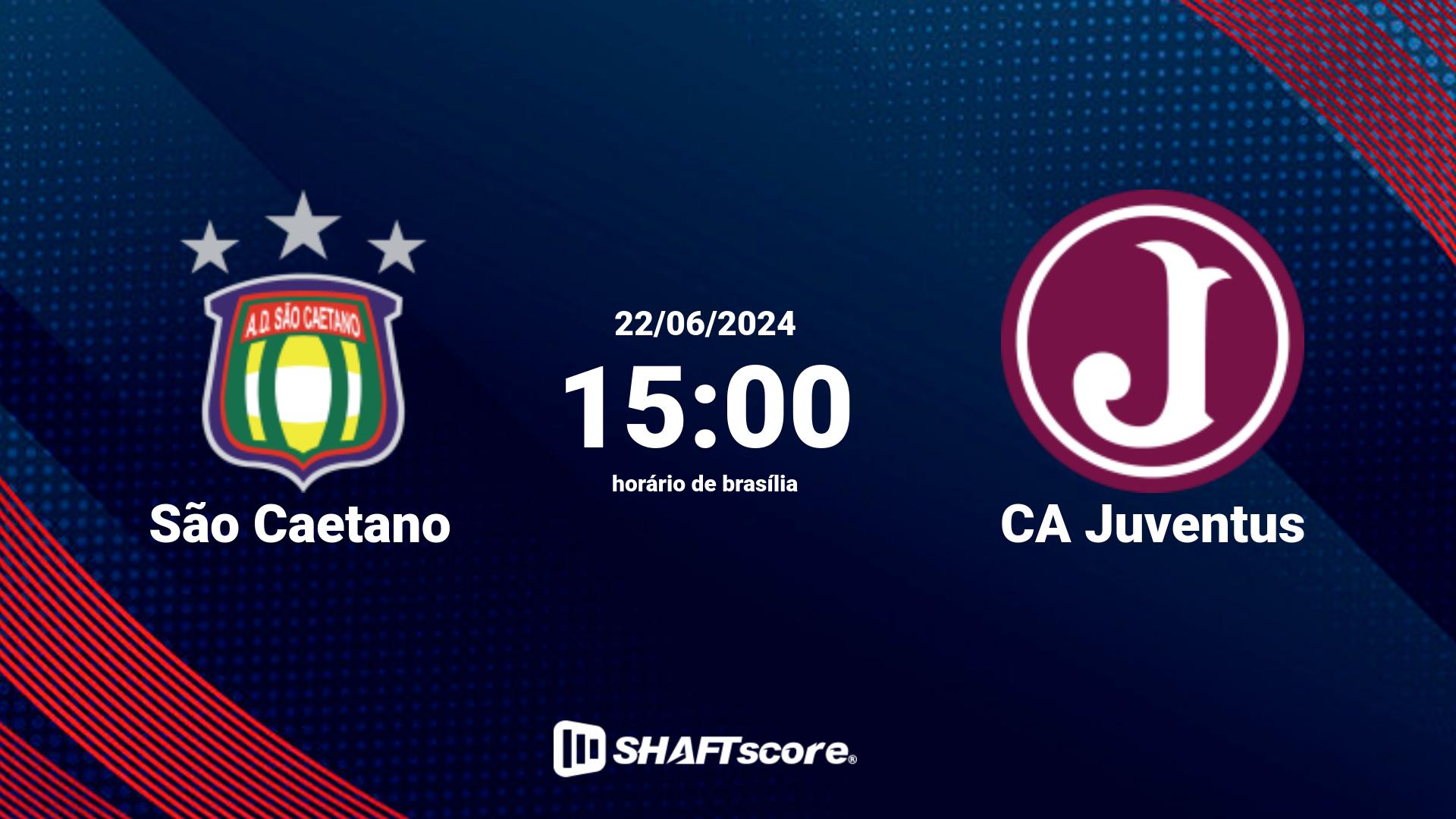 Estatísticas do jogo São Caetano vs CA Juventus 22.06 15:00