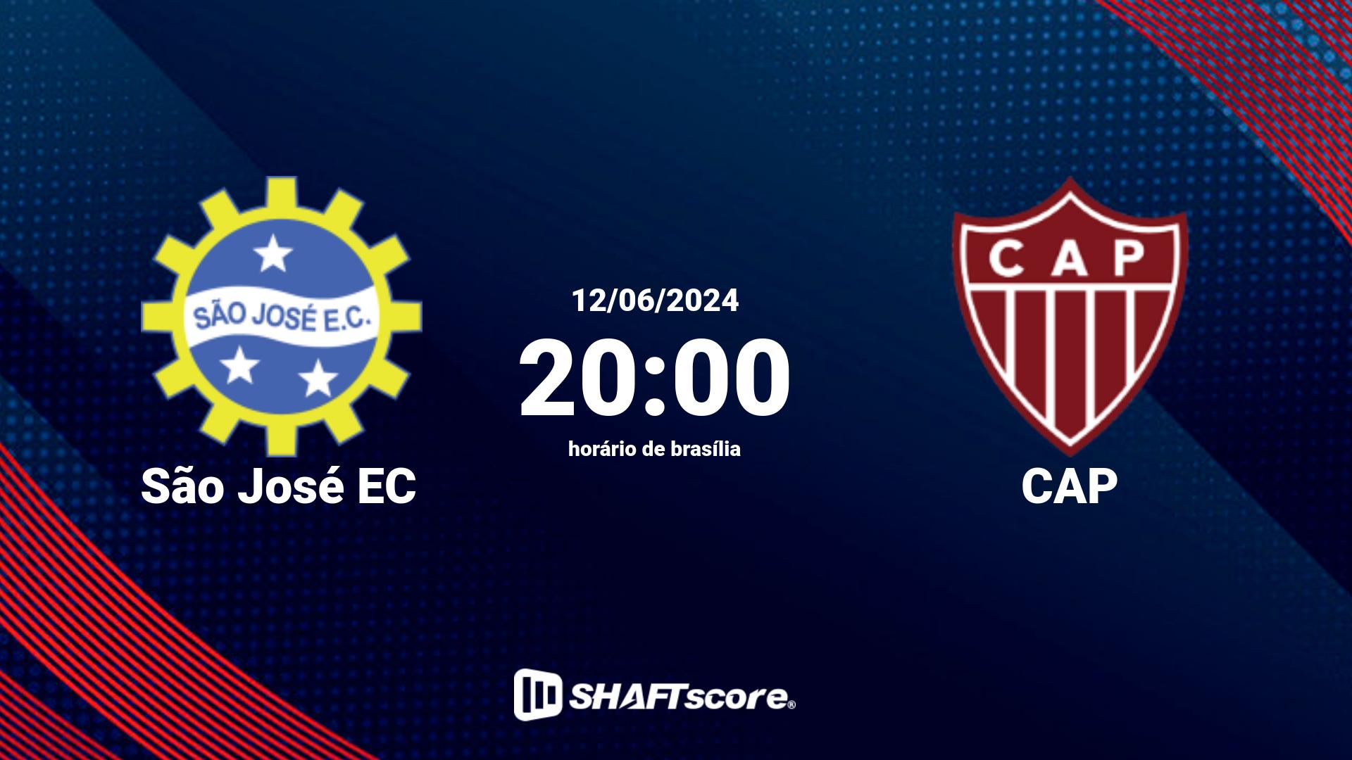 Estatísticas do jogo São José EC vs CAP 12.06 20:00