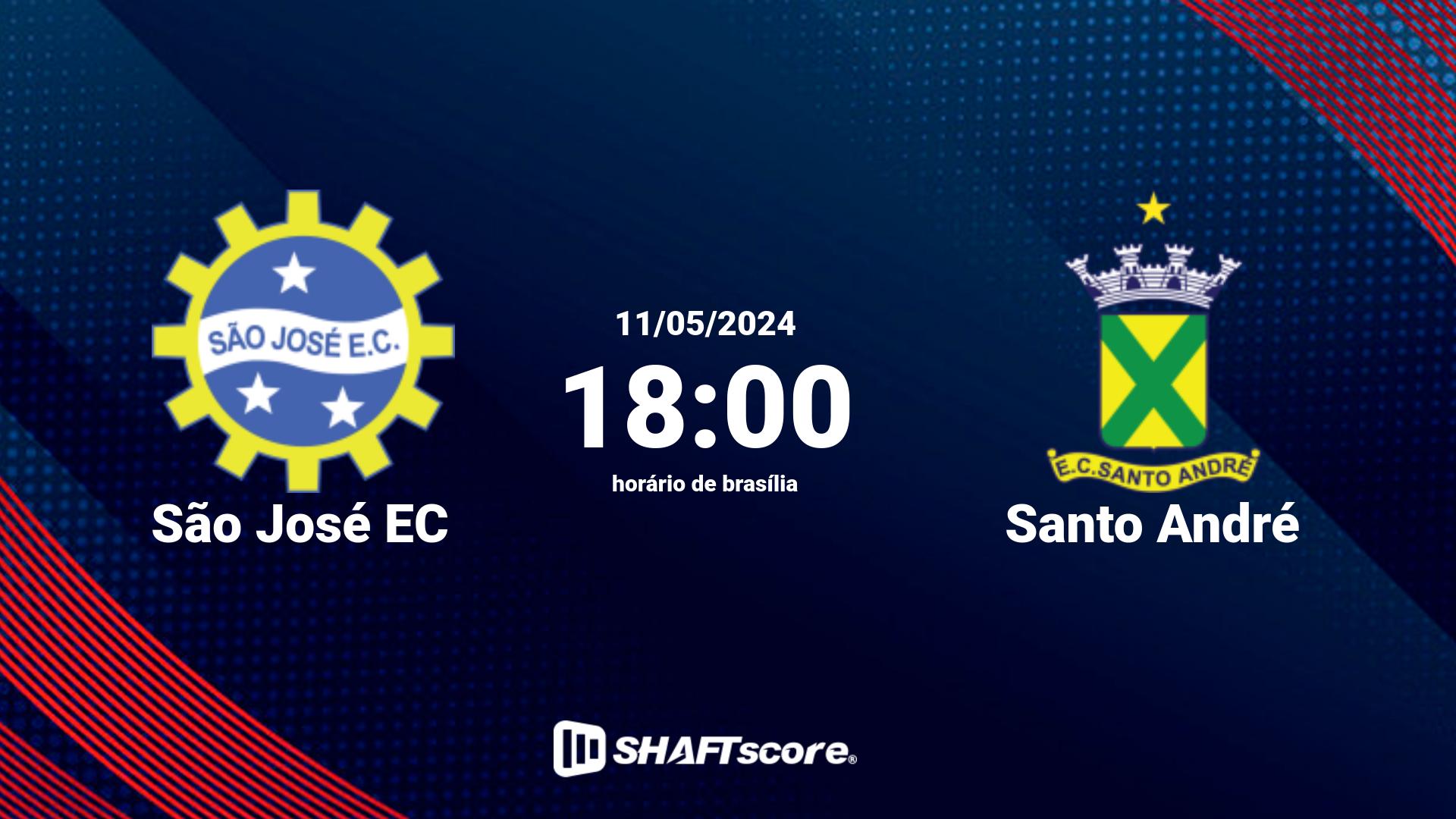 Estatísticas do jogo São José EC vs Santo André 11.05 18:00