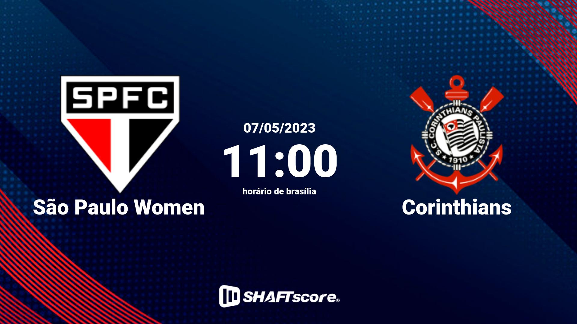 Estatísticas do jogo São Paulo Women vs Corinthians 07.05 11:00