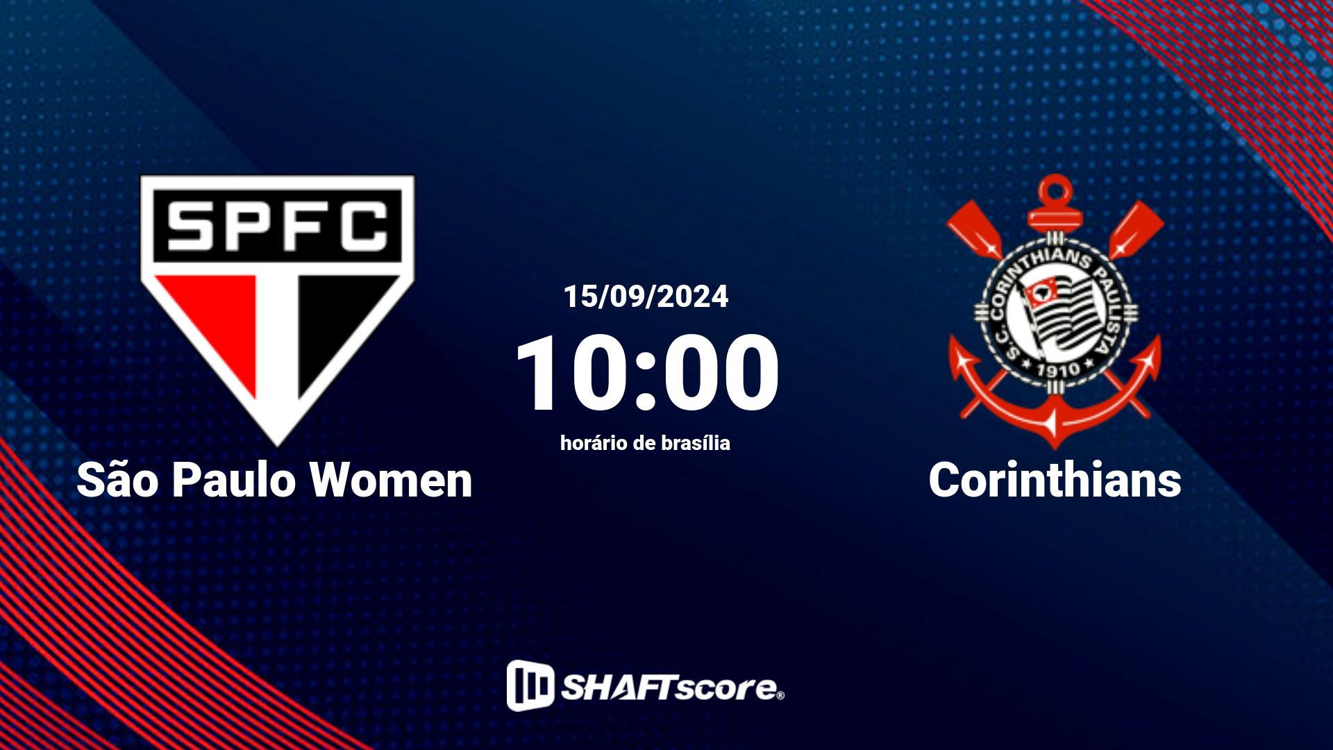 Estatísticas do jogo São Paulo Women vs Corinthians 15.09 10:00