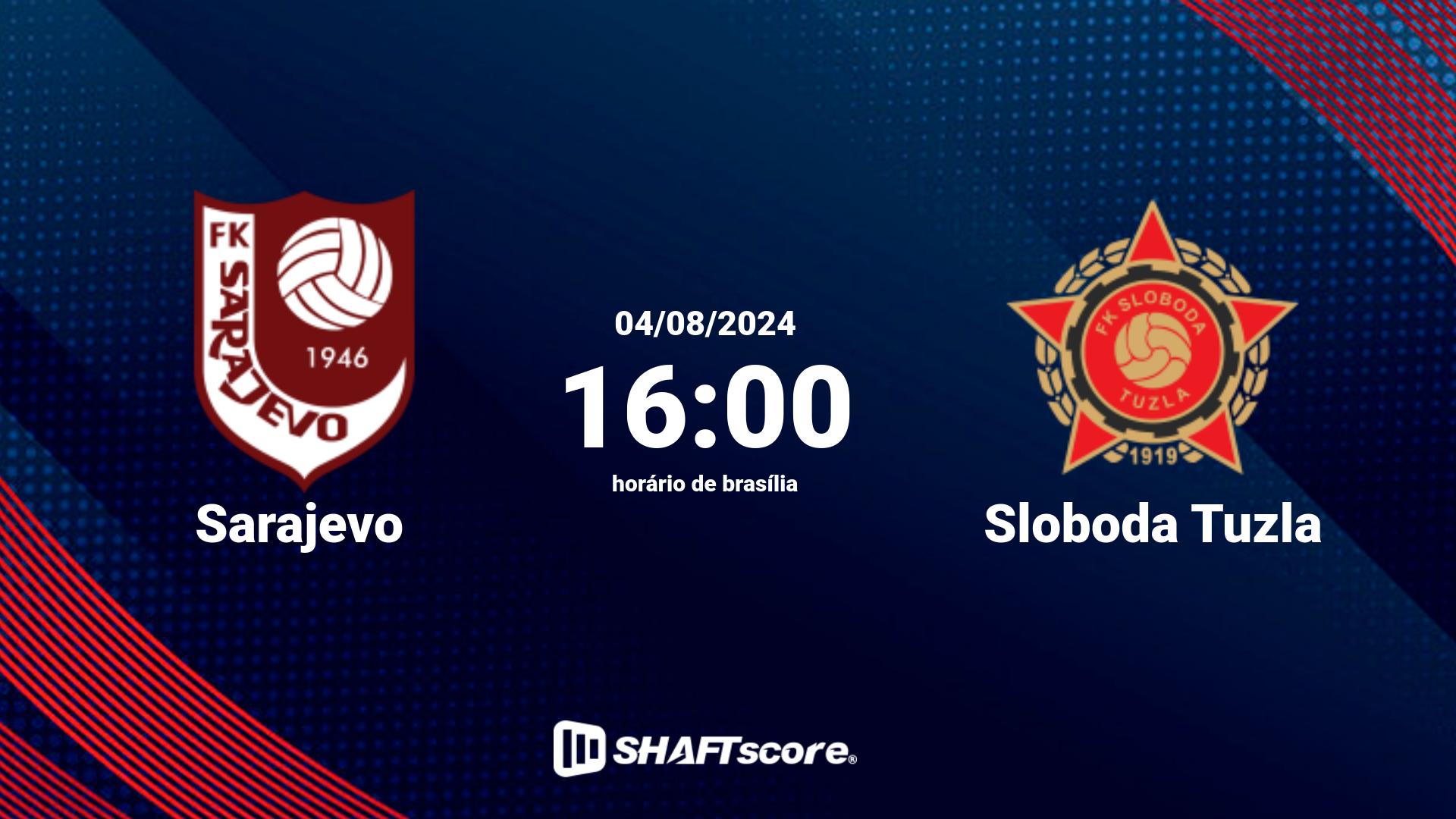 Estatísticas do jogo Sarajevo vs Sloboda Tuzla 04.08 16:00