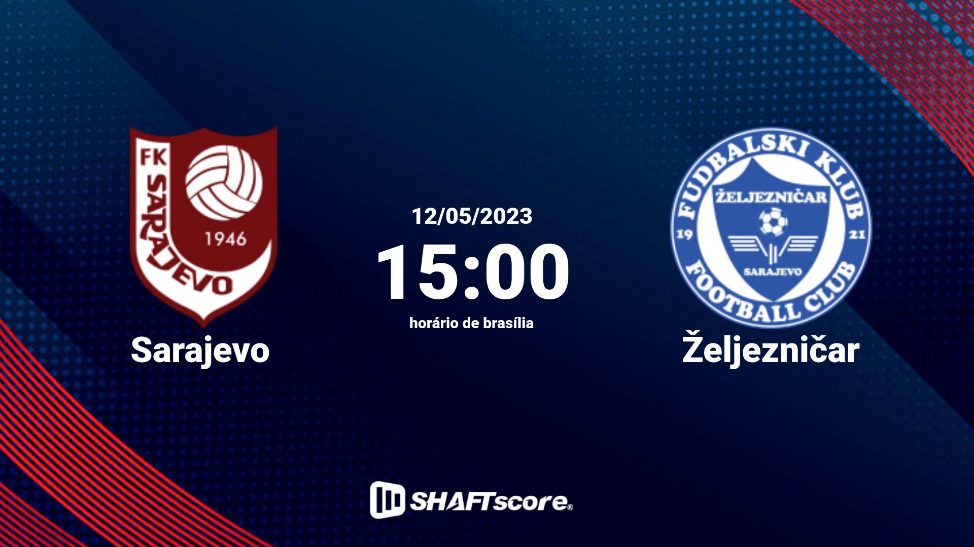 Estatísticas do jogo Sarajevo vs Željezničar 12.05 15:00