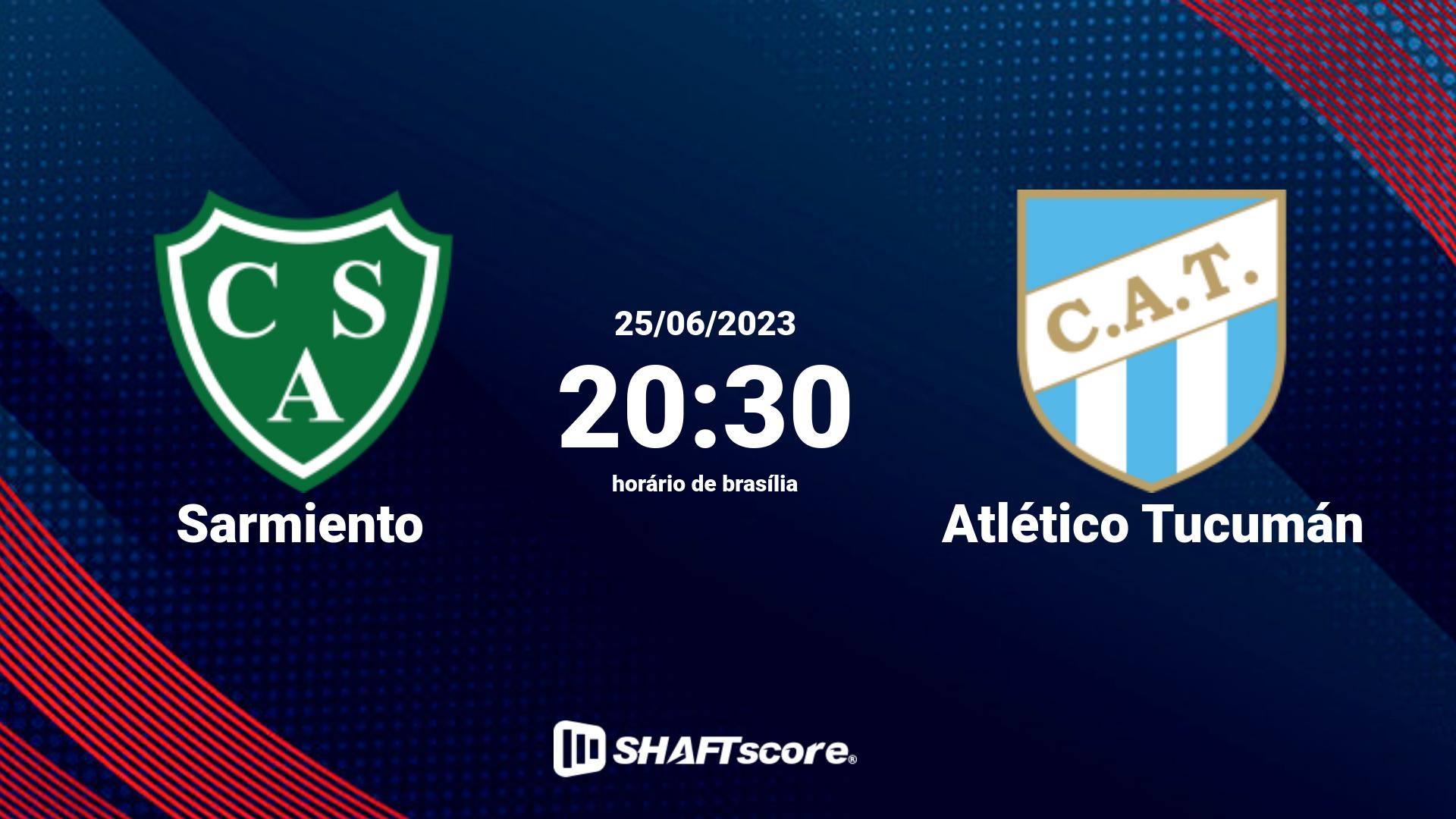 Estatísticas do jogo Sarmiento vs Atlético Tucumán 25.06 20:30