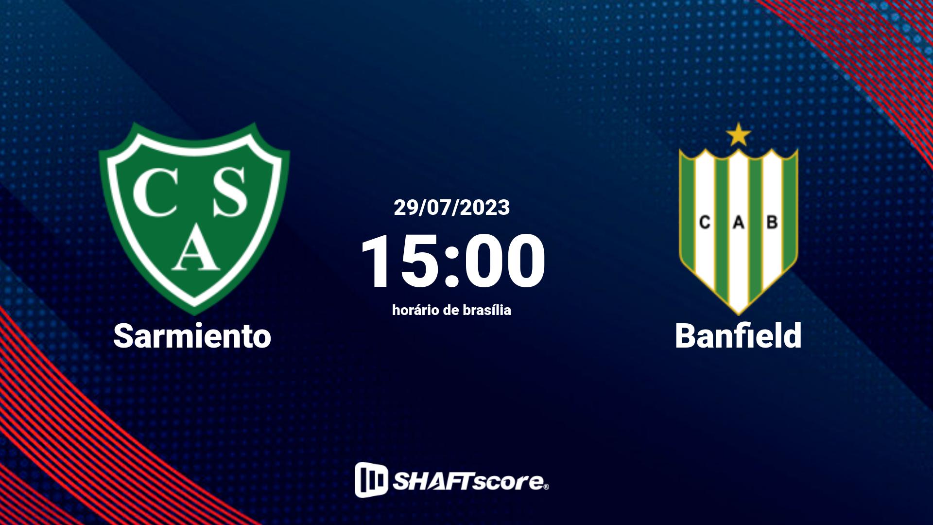 Estatísticas do jogo Sarmiento vs Banfield 29.07 15:00