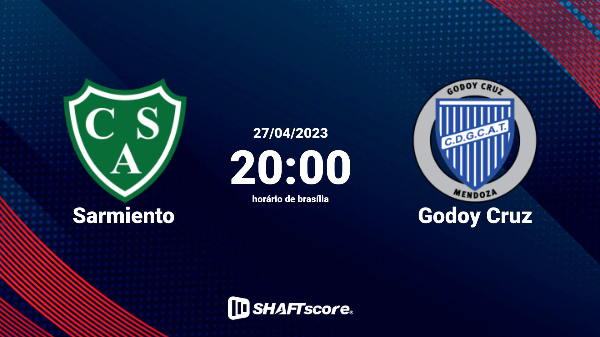 Estatísticas do jogo Sarmiento vs Godoy Cruz 27.04 20:00