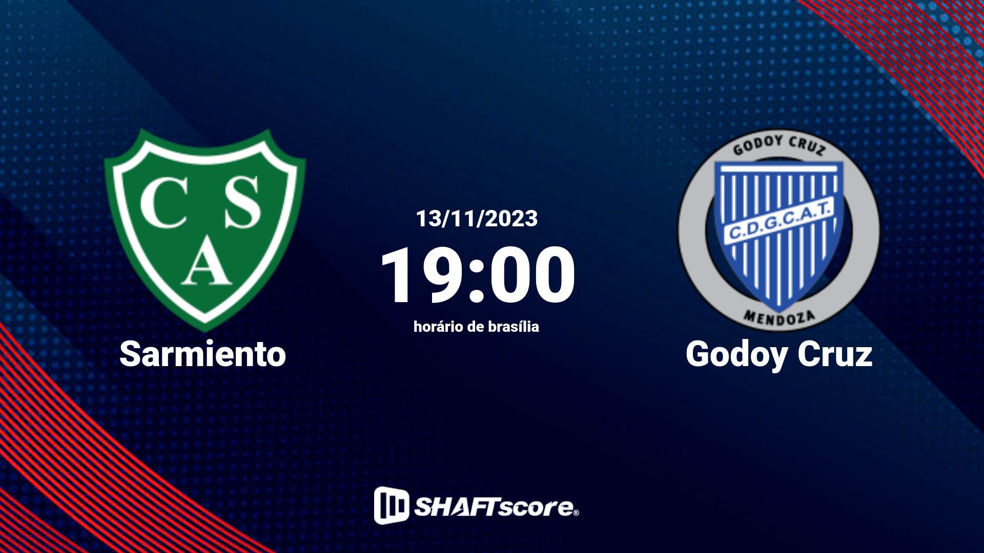 Estatísticas do jogo Sarmiento vs Godoy Cruz 13.11 19:00